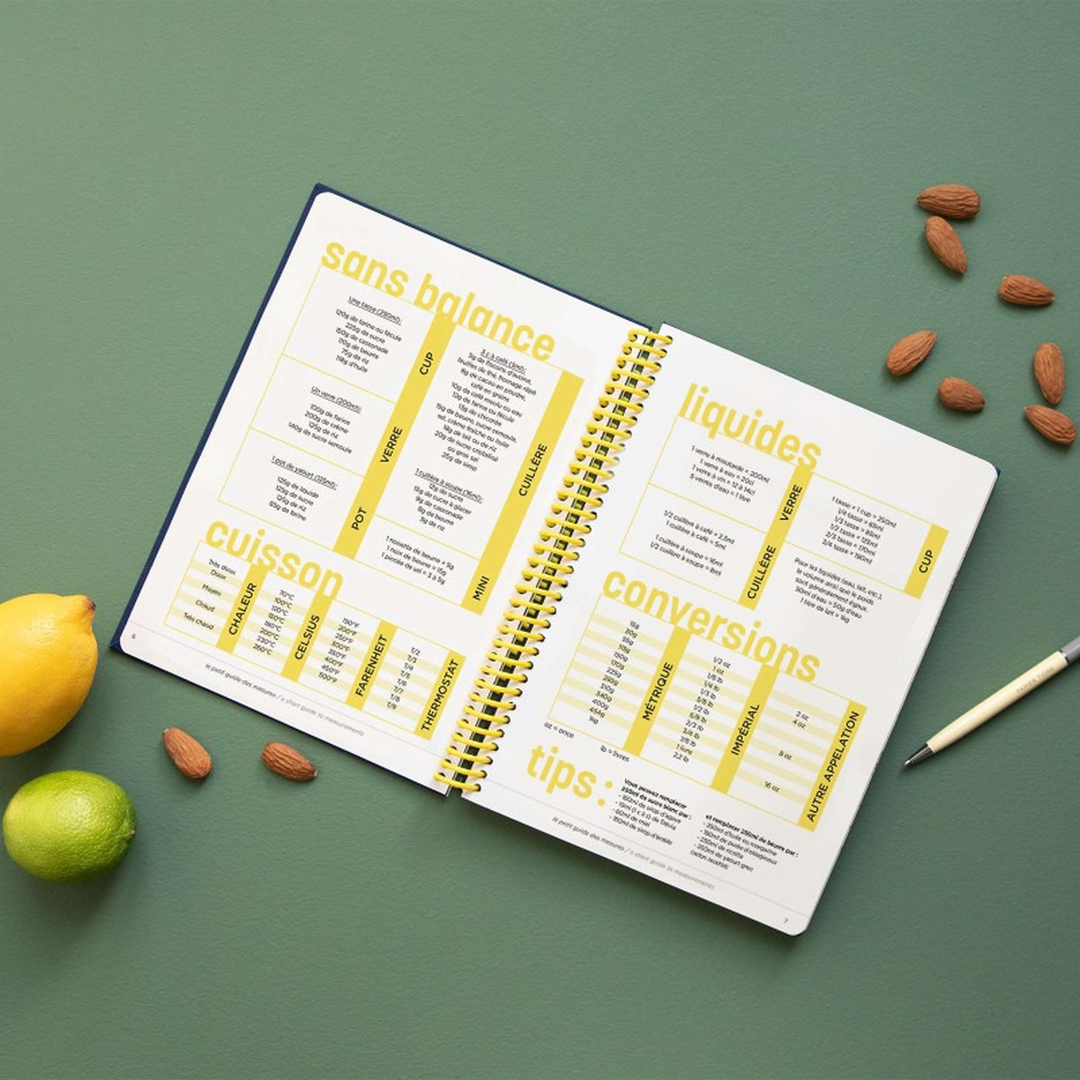 CANVAS RECIPE NOTEBOOK - Bordeaux-farbiges Rezepte-Notizbuch - A5 | Papier Tigre