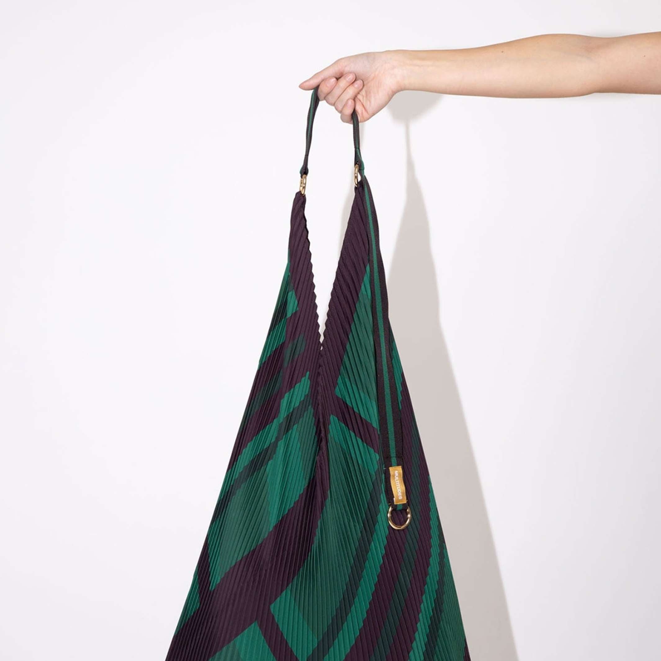 ORNELLA - Y-Tote Bag - pleated satin 30x60 cm | Multitudes