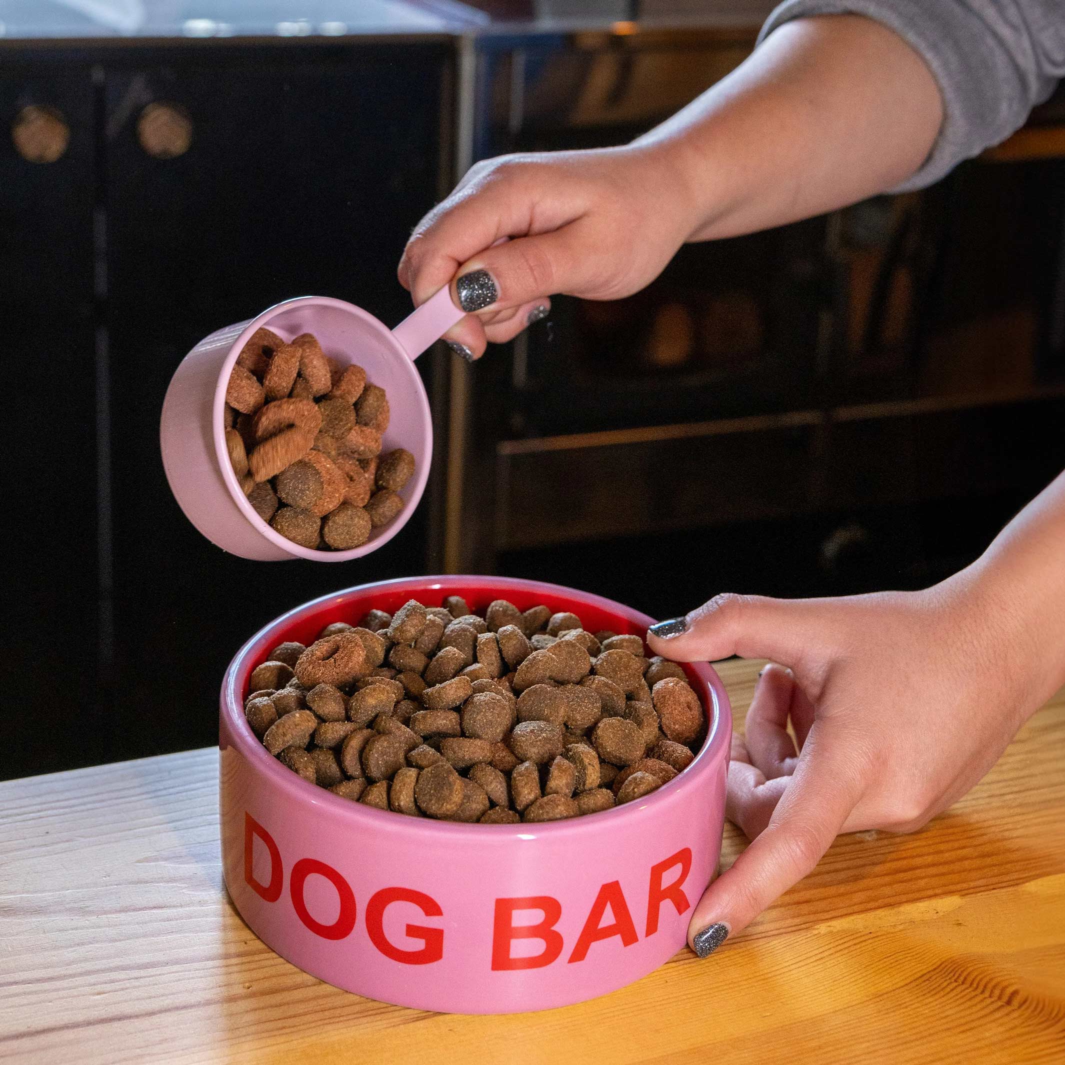 DOG BAR - Pink Food Bowl for Pets - D=16 cm | Fisura