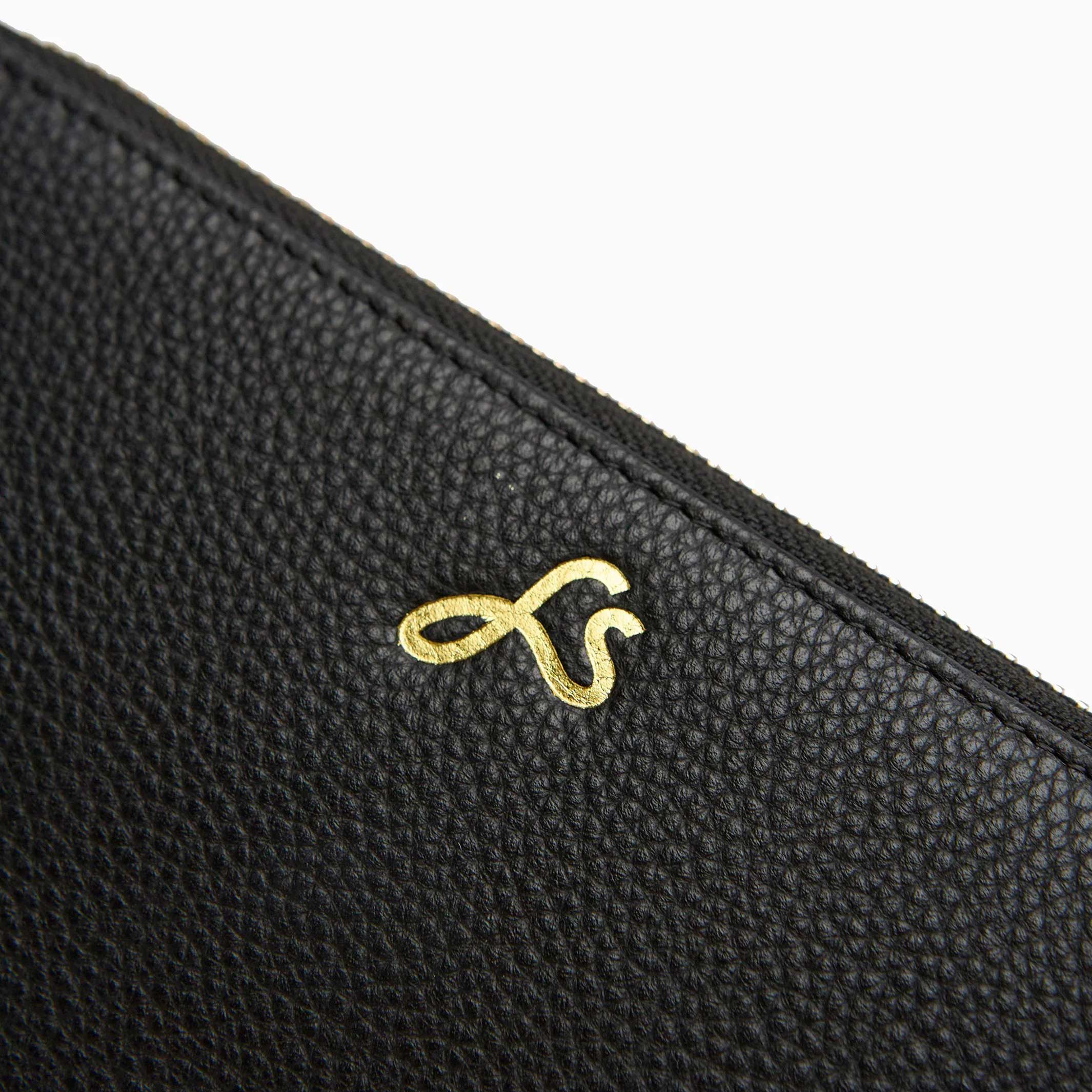ETTA - Black Leather Purse | farans