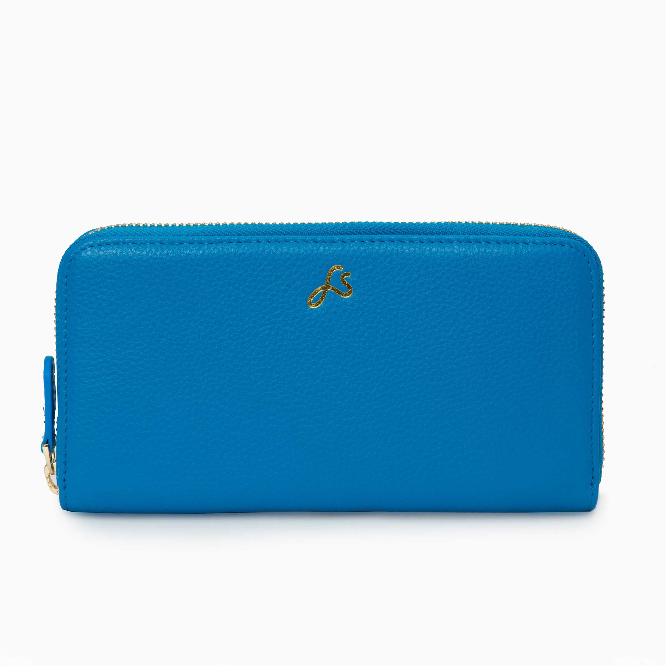 ETTA - Azure blue Leather Purse | farans