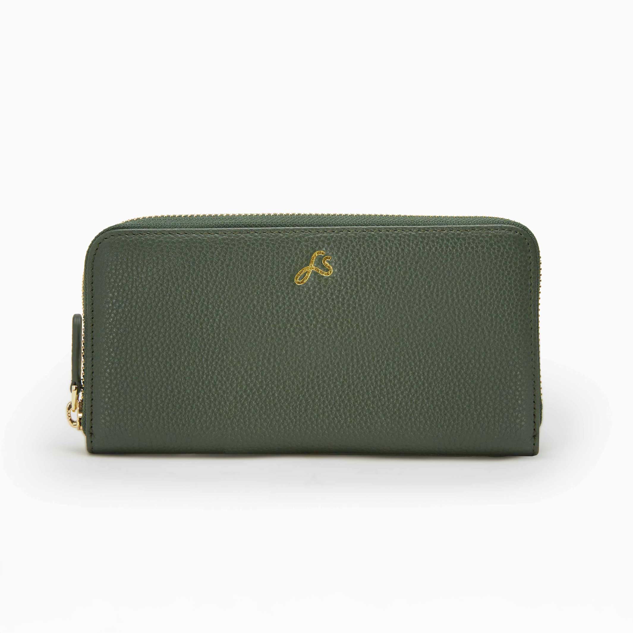 ETTA - Olive Leather Purse | farans