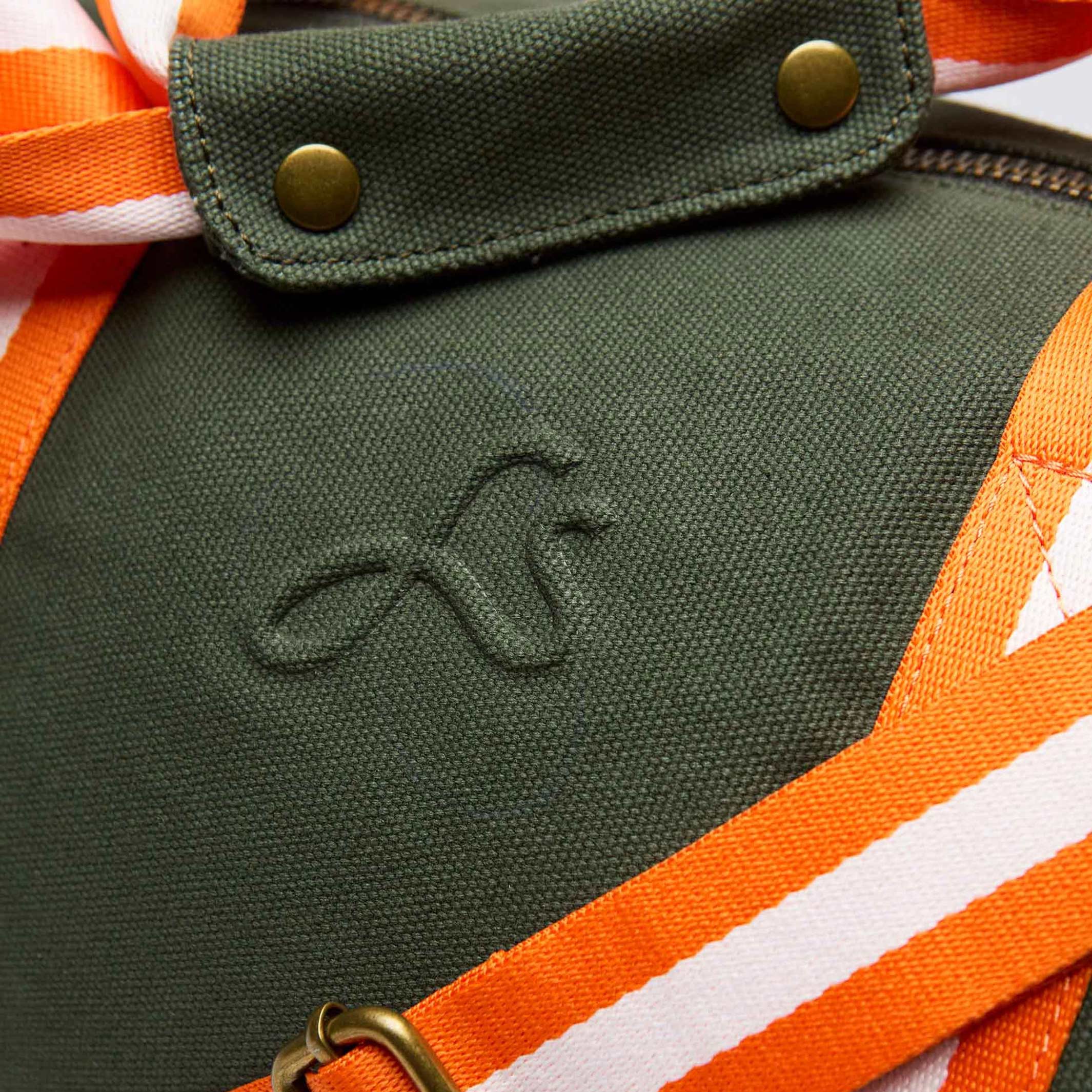 BODHI EXPLORER DUFFLE BAG - Olive green Travel Bag - recycled canvas 51 cm | farans