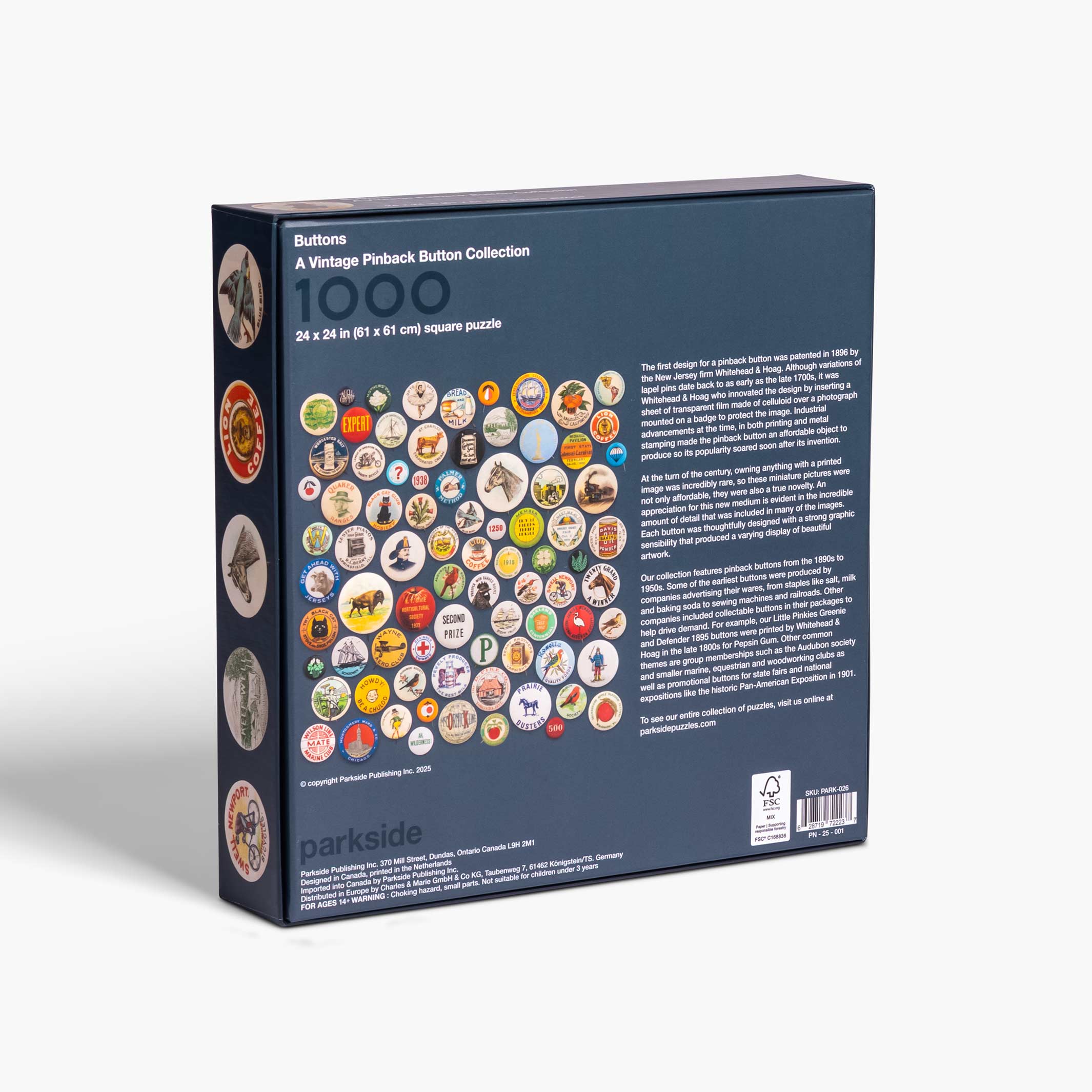 BUTTONS - Vintage Anstecker Puzzle 1.000 Teile | parkside