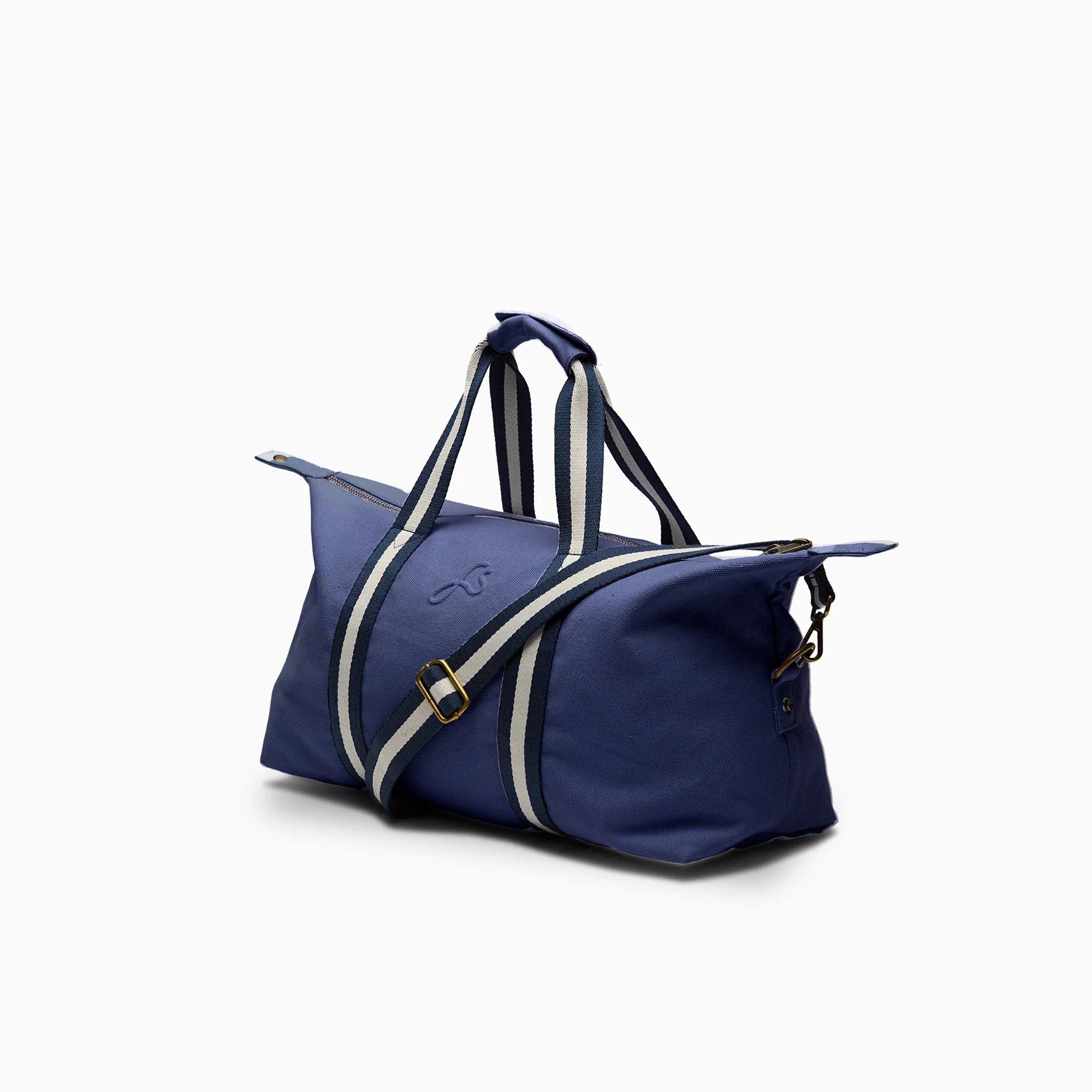 BODHI EXPLORER DUFFLE BAG - Navy Travel Bag - recycled canvas 53 cm | farans