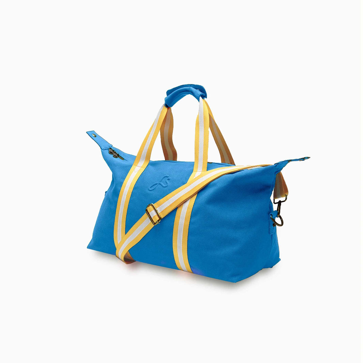 BODHI EXPLORER DUFFLE BAG - Azurblaue Reise-Tasche aus recyceltem Segeltuchstoff 53 cm | farans
