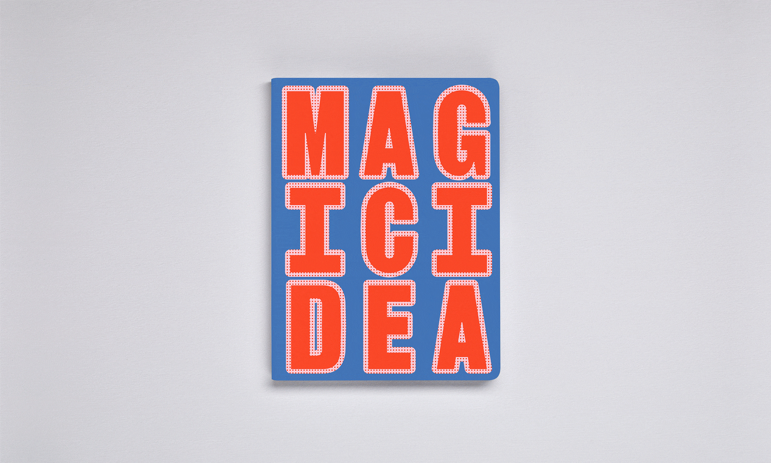 MAGIC IDEA | GRAPHIC L Serie | fluoreszierend leuchtendes NOTIZBUCH | Nuuna