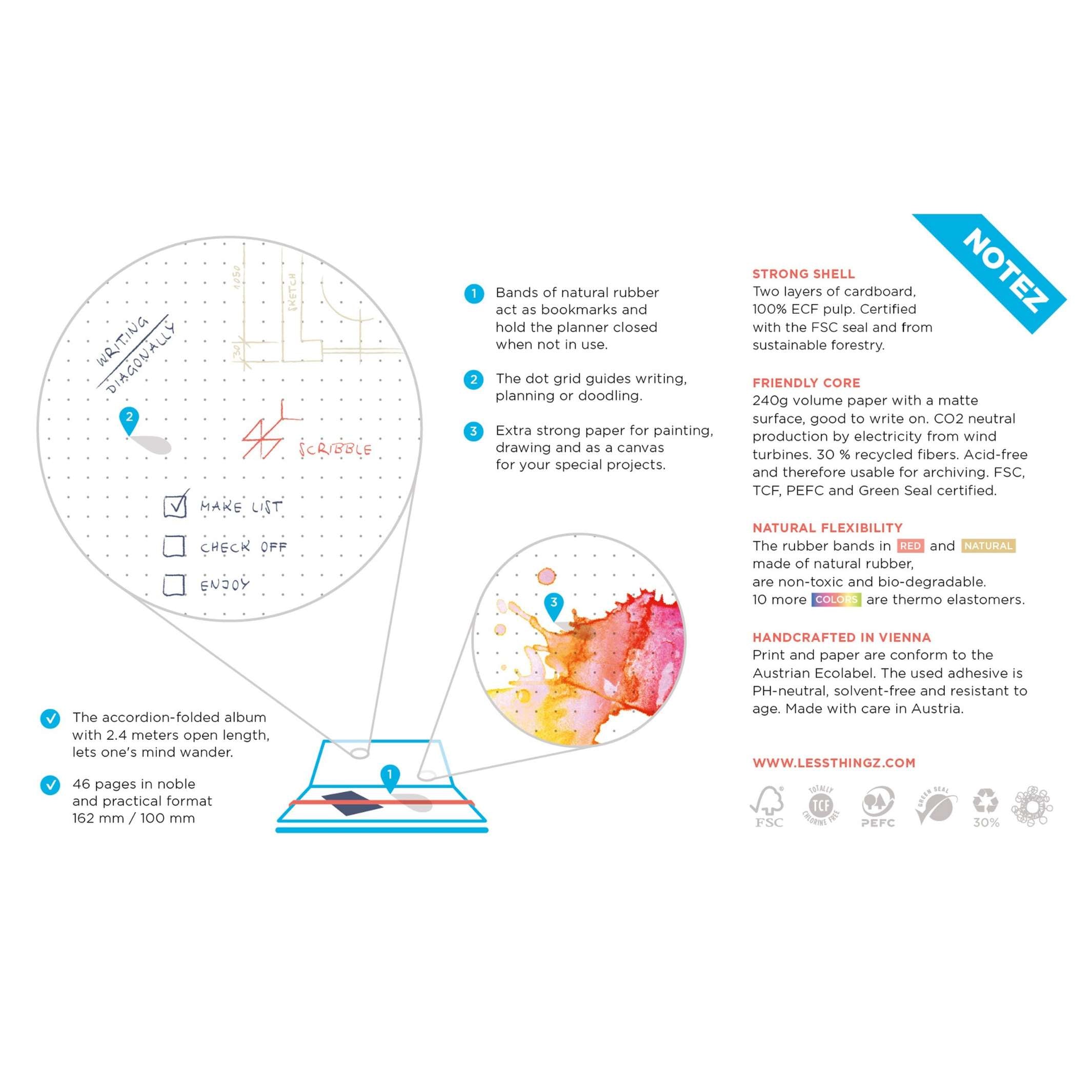 NOTEZ - Notebook - dotted | Less Thingz