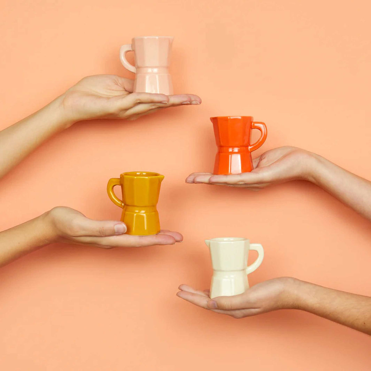 Espressotassen-Set "Moka Caramel" – Keramik · 4x 60 ml | Balvi