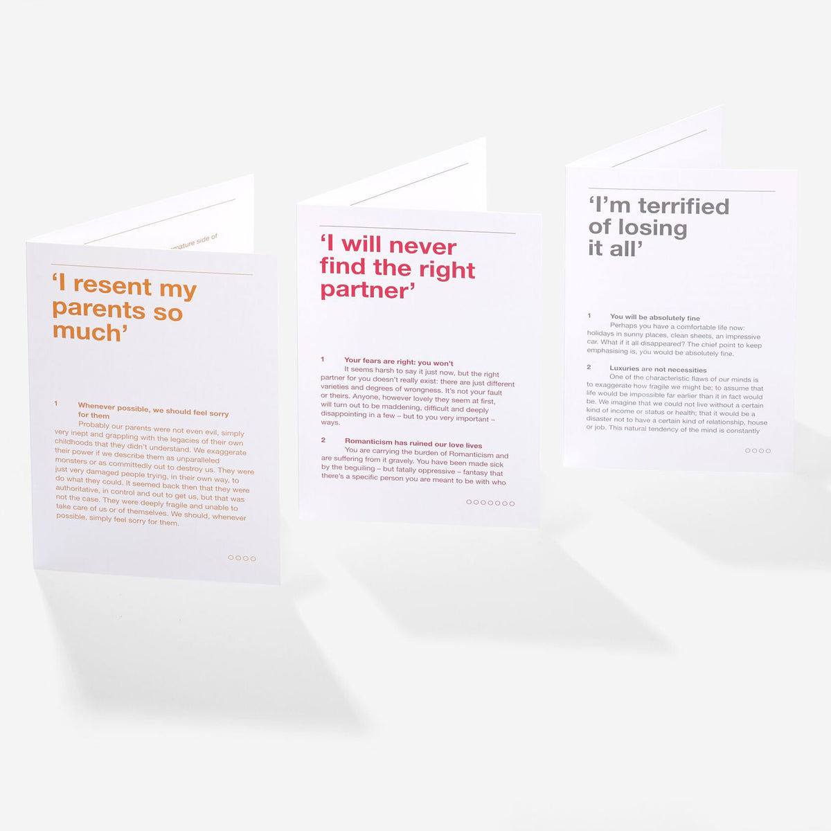 Kartenset "Emotional First Aid Kit" – Englisch | The School of Life