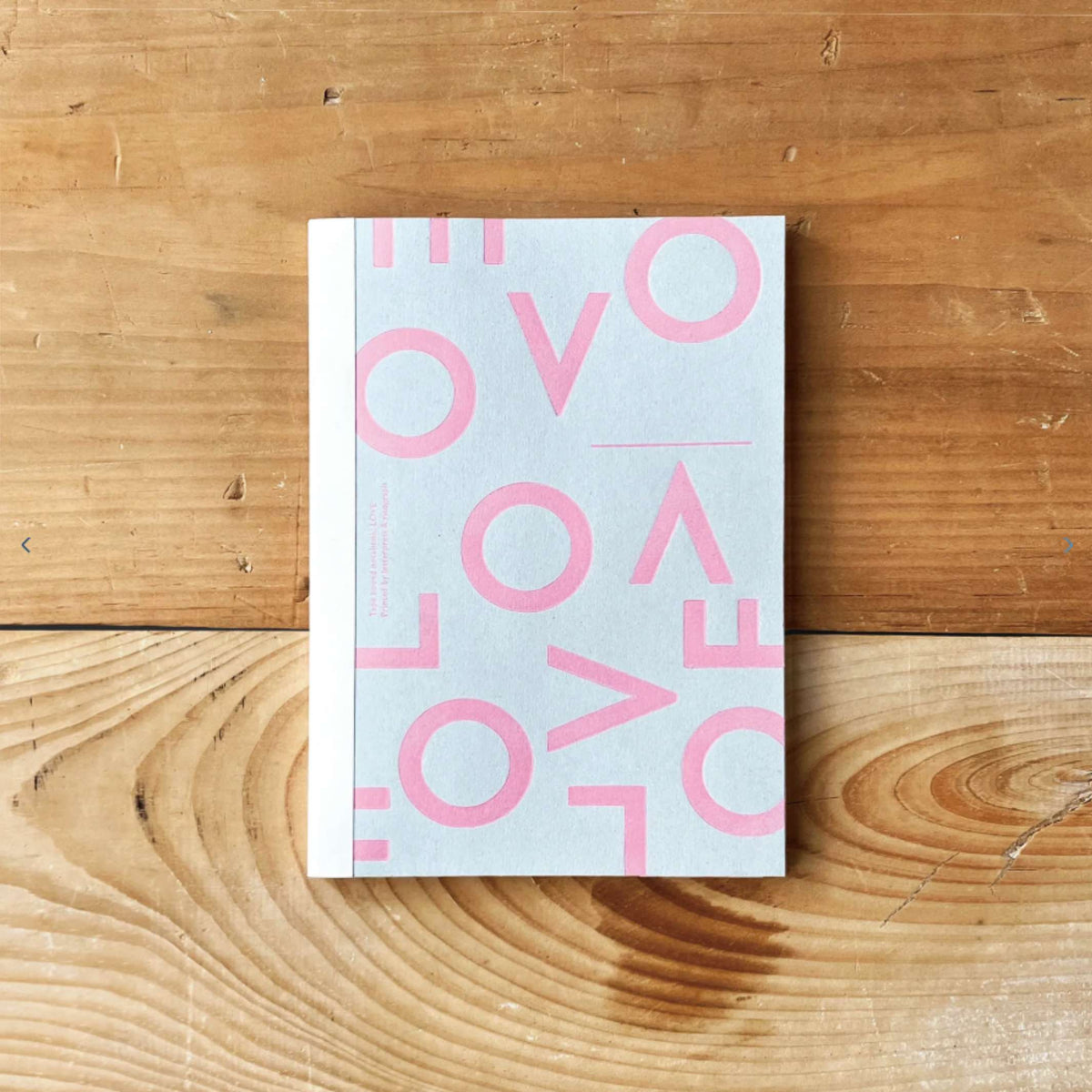 Notebook Tape Bound Love Random – Letterpress, A5 | Tomigaya