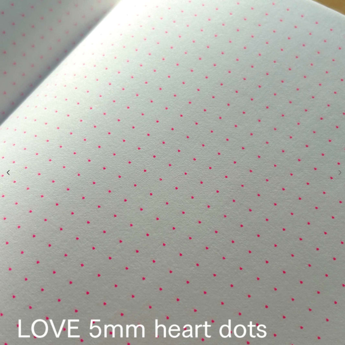Notebook Tape Bound Love Random – Letterpress, A5 | Tomigaya