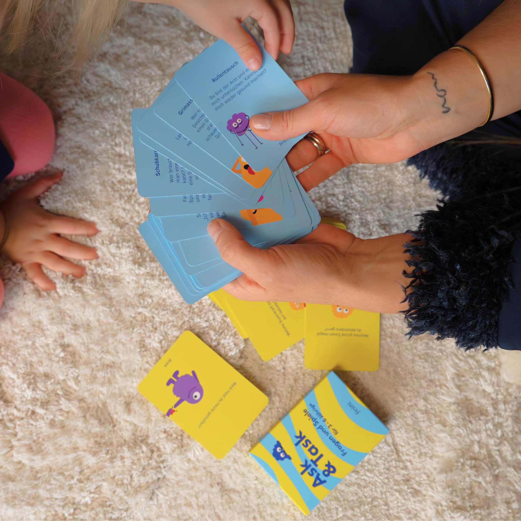 ASK & TASK für KINDER - Card Set for Yourself and your Kids - German | Finimi