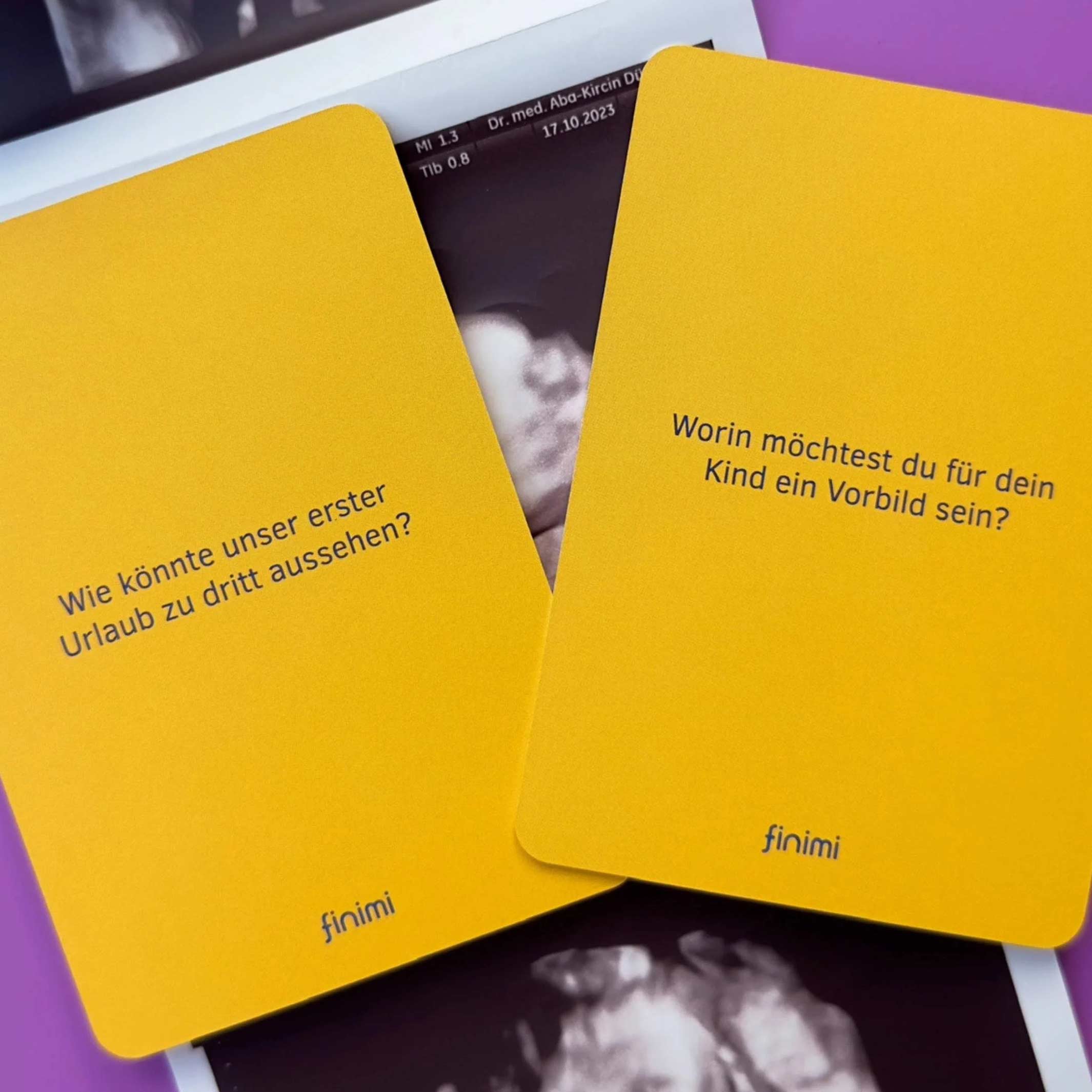 ASK & TASK zur GEBURT - Card Set for new Parents - German | Finimi