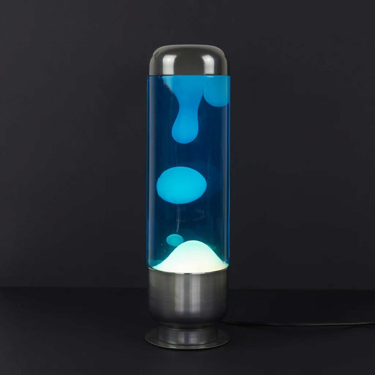 Lava Lamp Capsule – Blue-White · Aluminium · 35 cm | Balvi