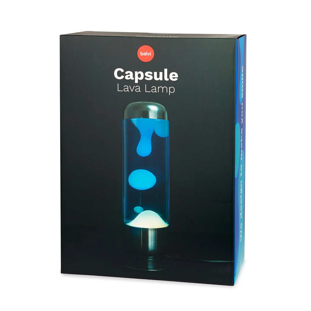 Lava Lamp Capsule – Blue-White · Aluminium · 35 cm | Balvi