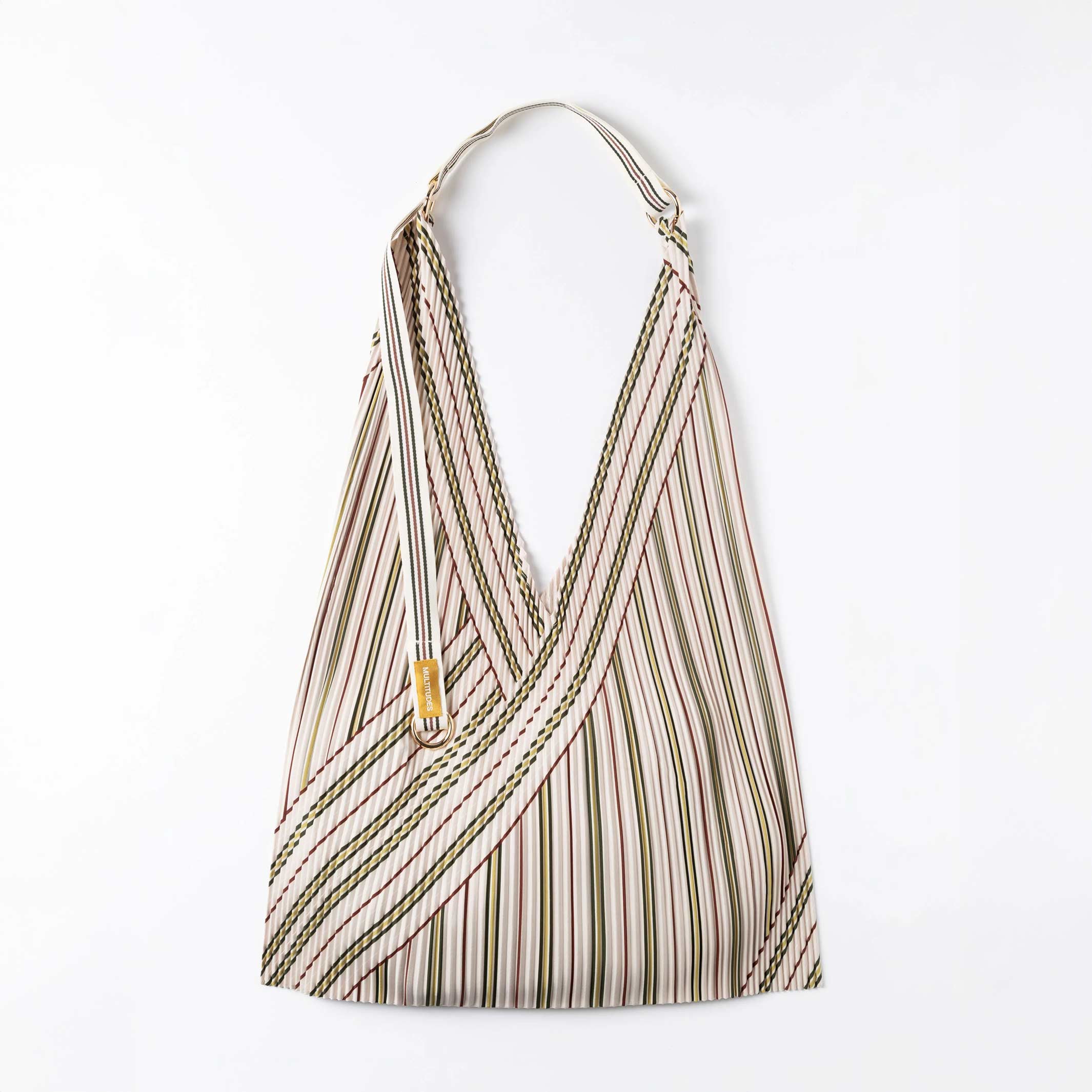 Y-Tasche Zoe – plissiertes Satin, 30 × 60 cm | Multitudes