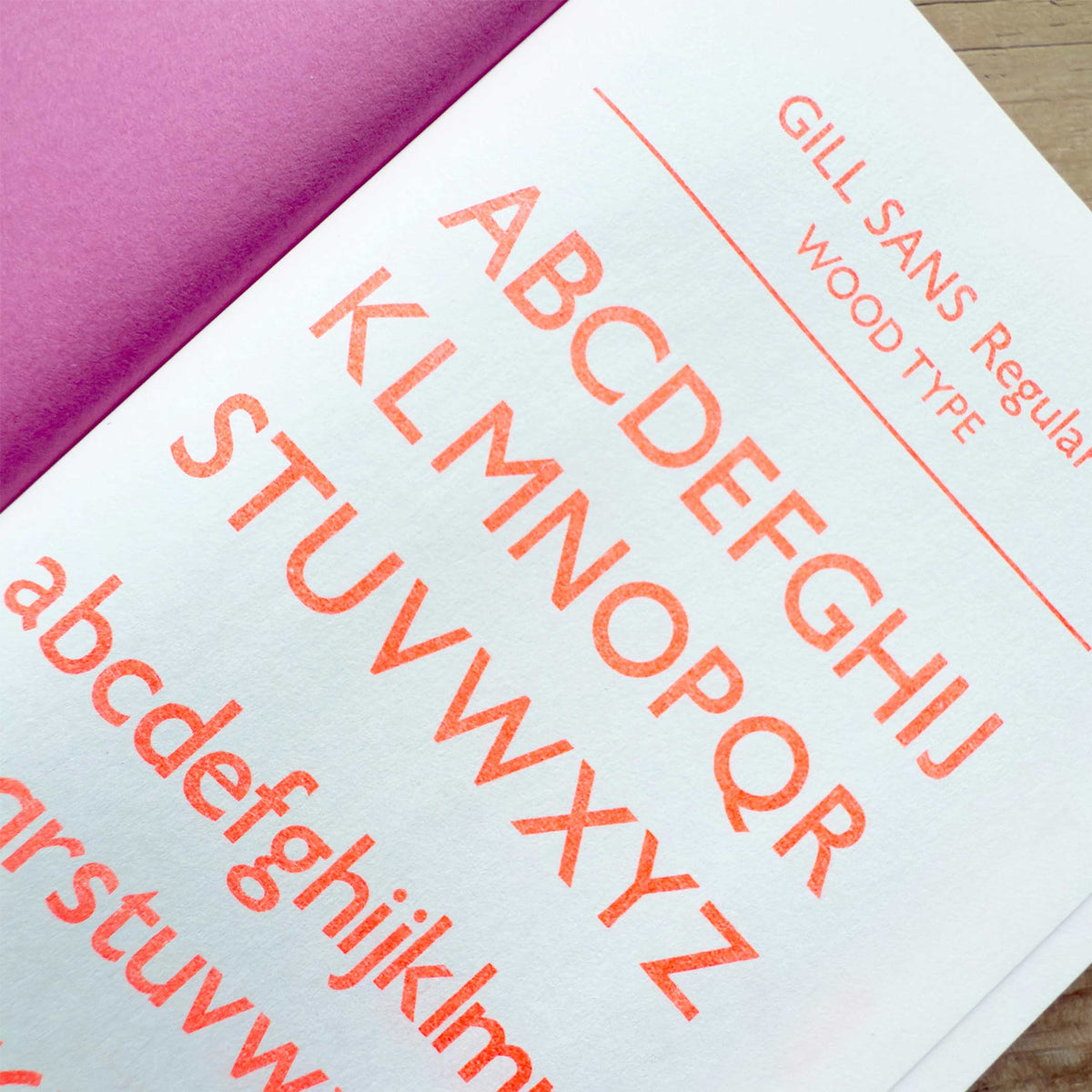 Notebook Typeface Gill Sans – Japan Letterpress, A6 Light Green | Tomigaya · Design Gift