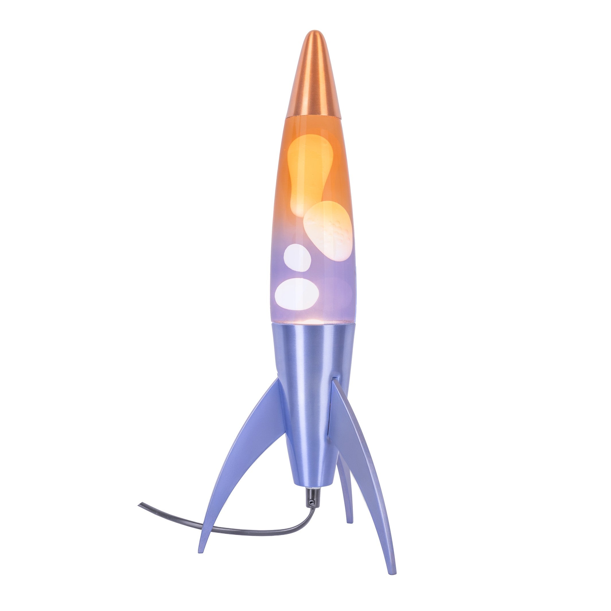 Lavalampe Rocket – Blau Gradient · Retro · 45 cm | Fisura · Tischlampe