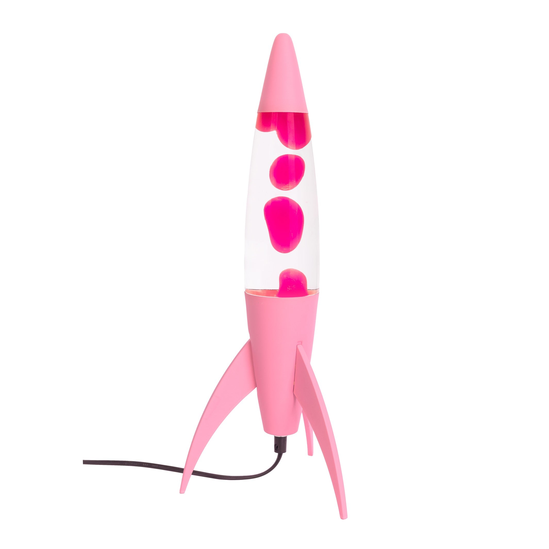 Lava Lamp Rocket – Pink Monochrome · Retro · 45 cm | Fisura · Table Lamp
