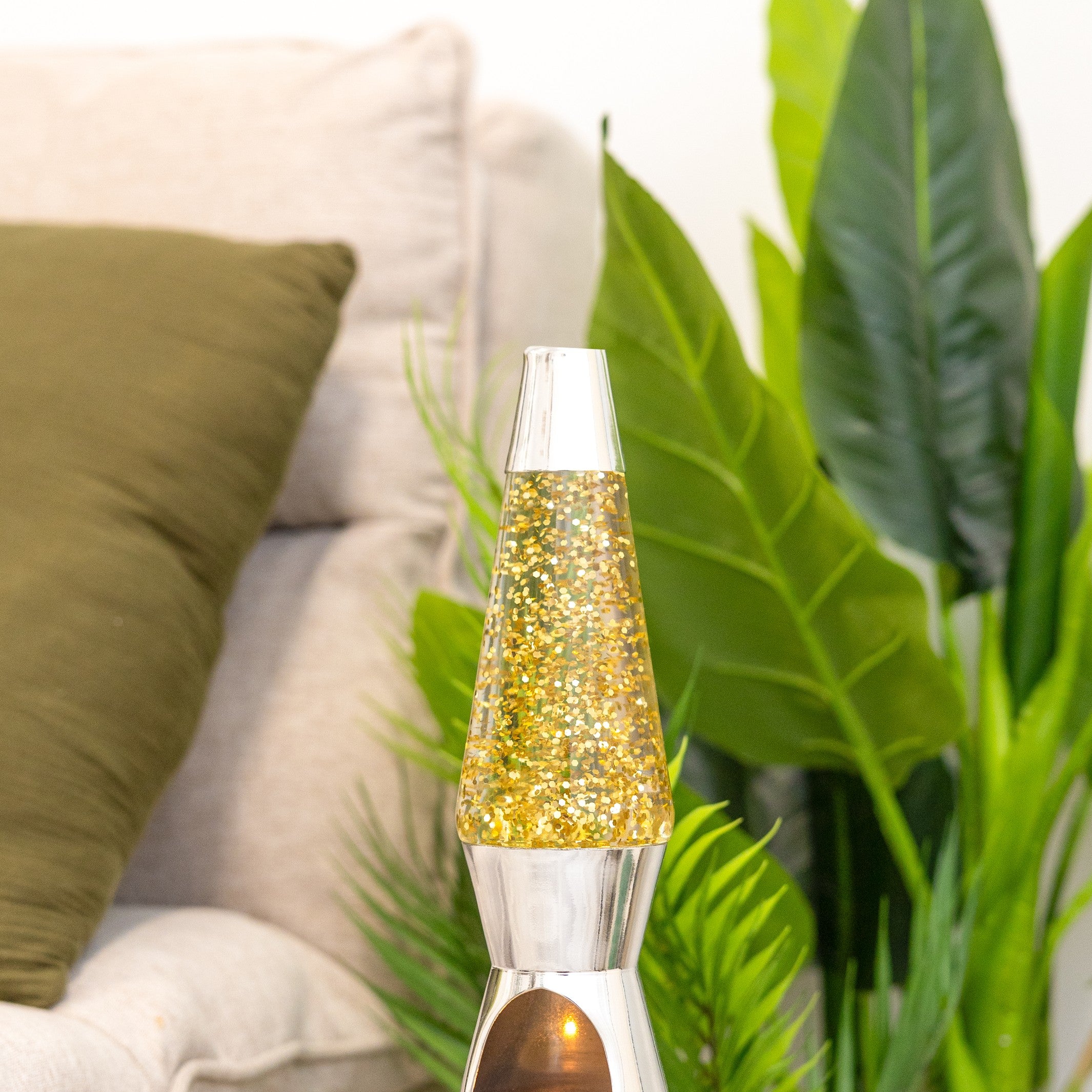 Lava Lamp Tealight – Chrome & Glitter – Lifestyle 4 | Fisura