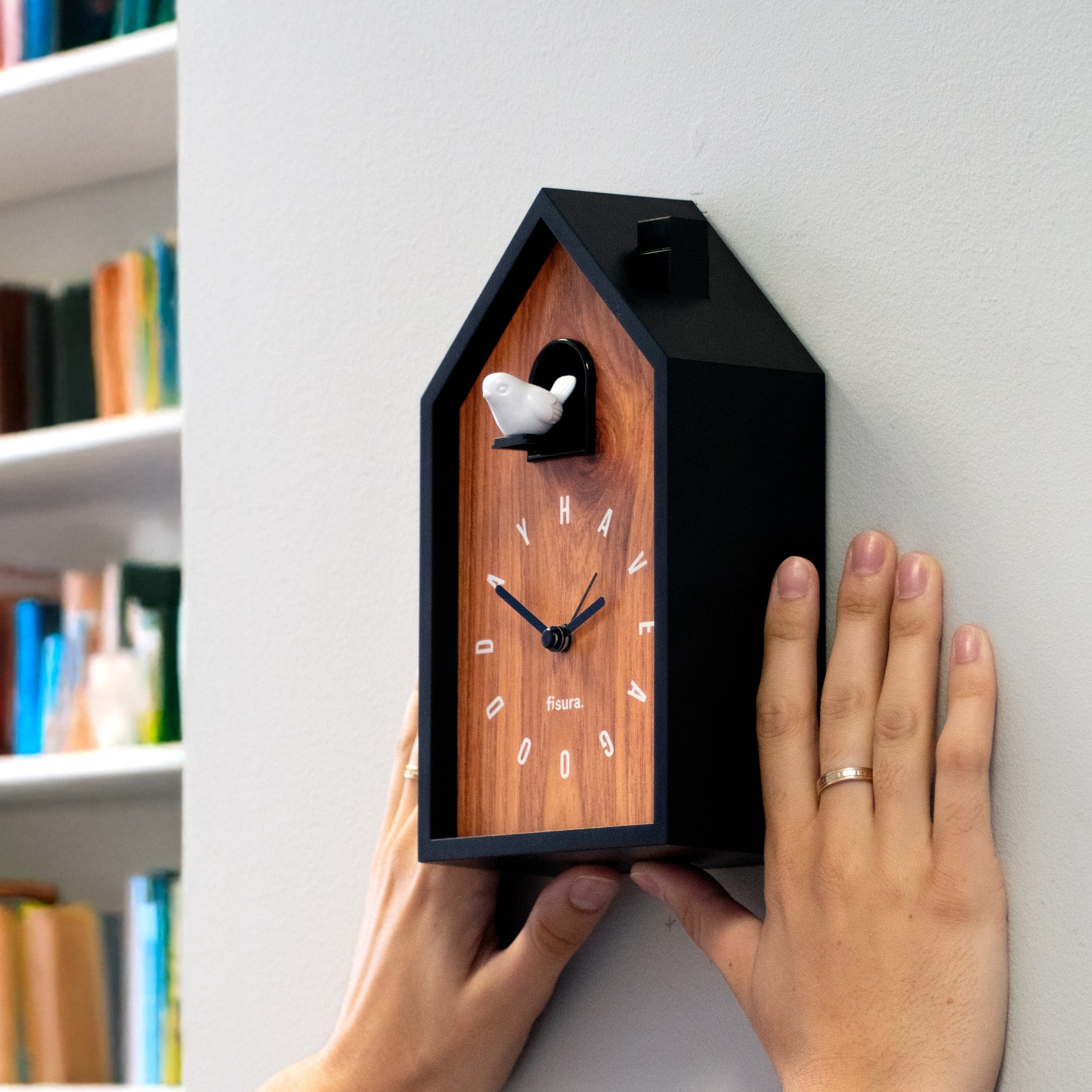 Alarm Clock Cuckoo House – Wood, Have a Good Day – Ambiente 3 | Fisura