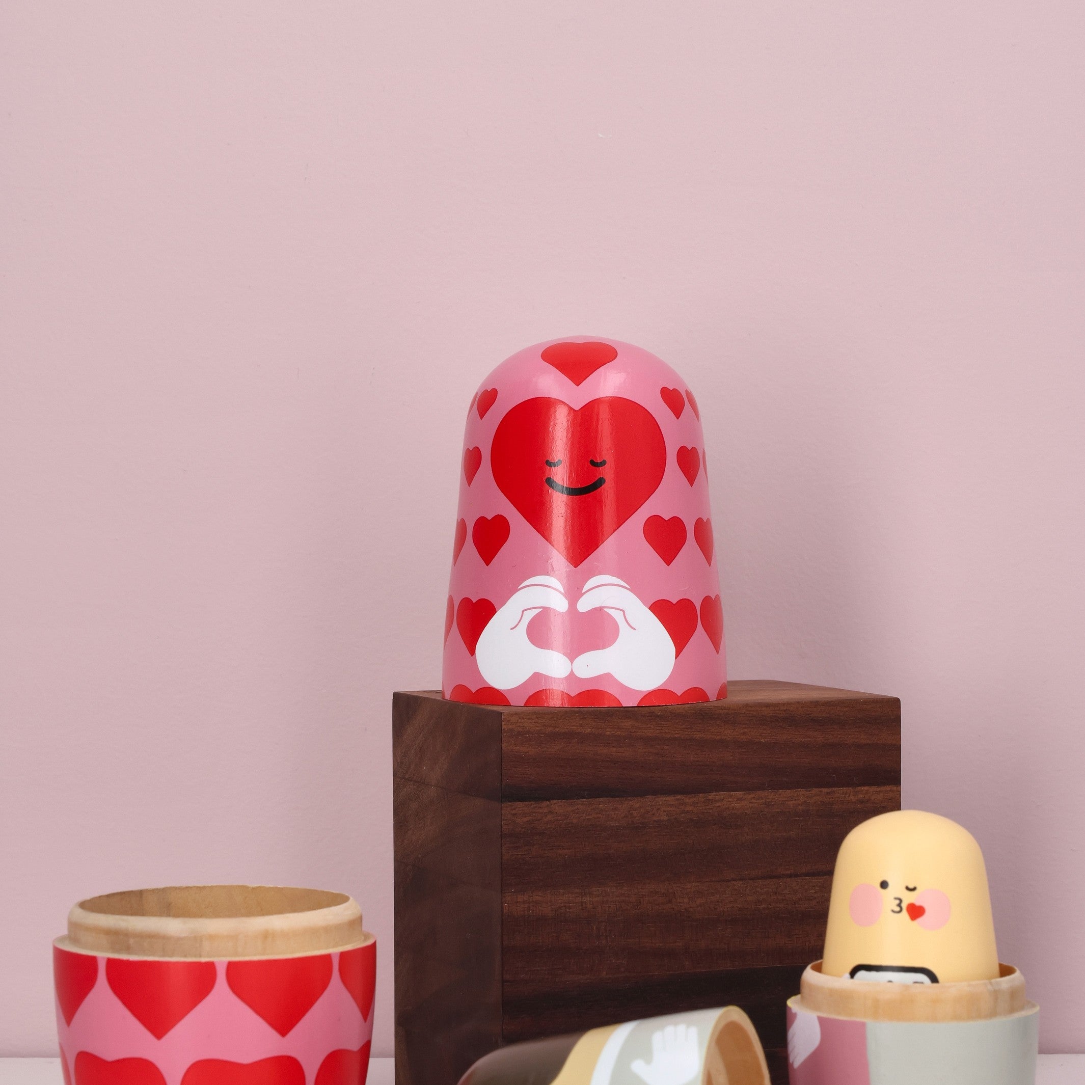 Holzfiguren Expressions Love – 3er-Set · 14 cm | Spring Copenhagen · Liebesgeschenk