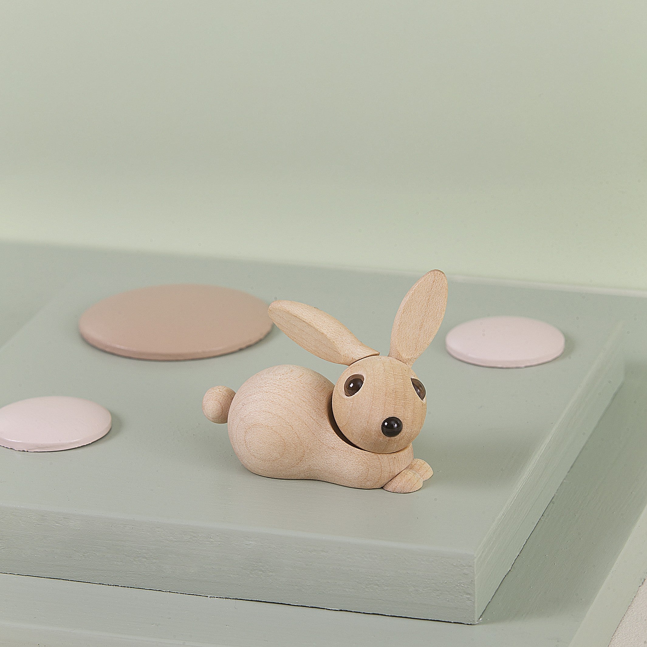 Wooden Rabbit Bell – 3.5 cm · Animal Figure | Spring Copenhagen · Desk Decor