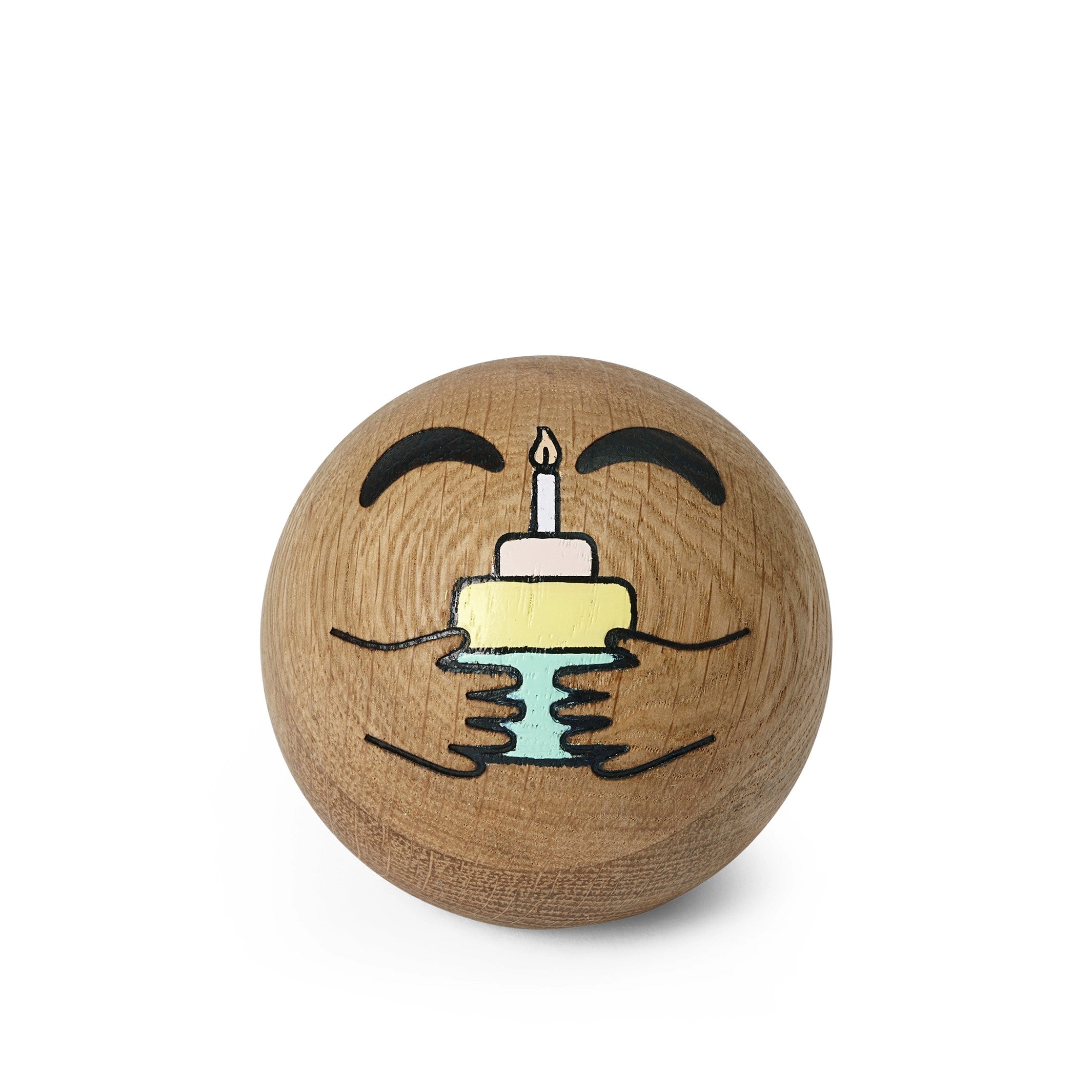 Holz-Emoticon Wish – Eiche · 7 cm | Spring Copenhagen