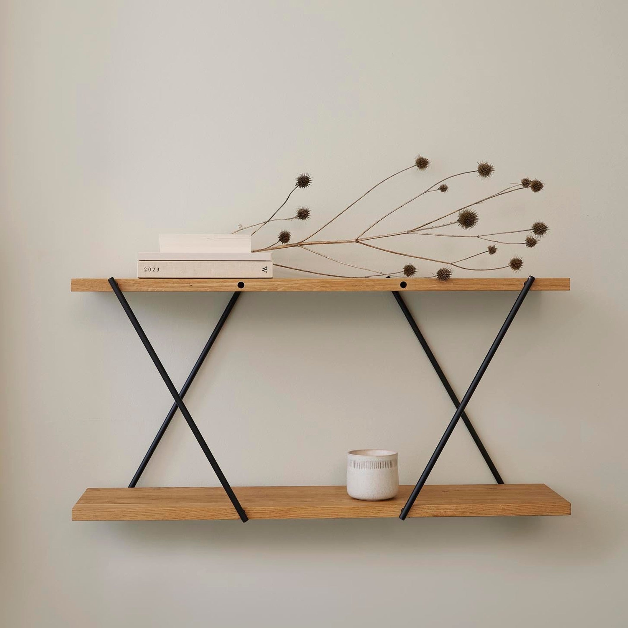 Erweiterungsregal XO1 – FSC-Eiche · Stahl · 80 cm | Spring Copenhagen · Wandregal