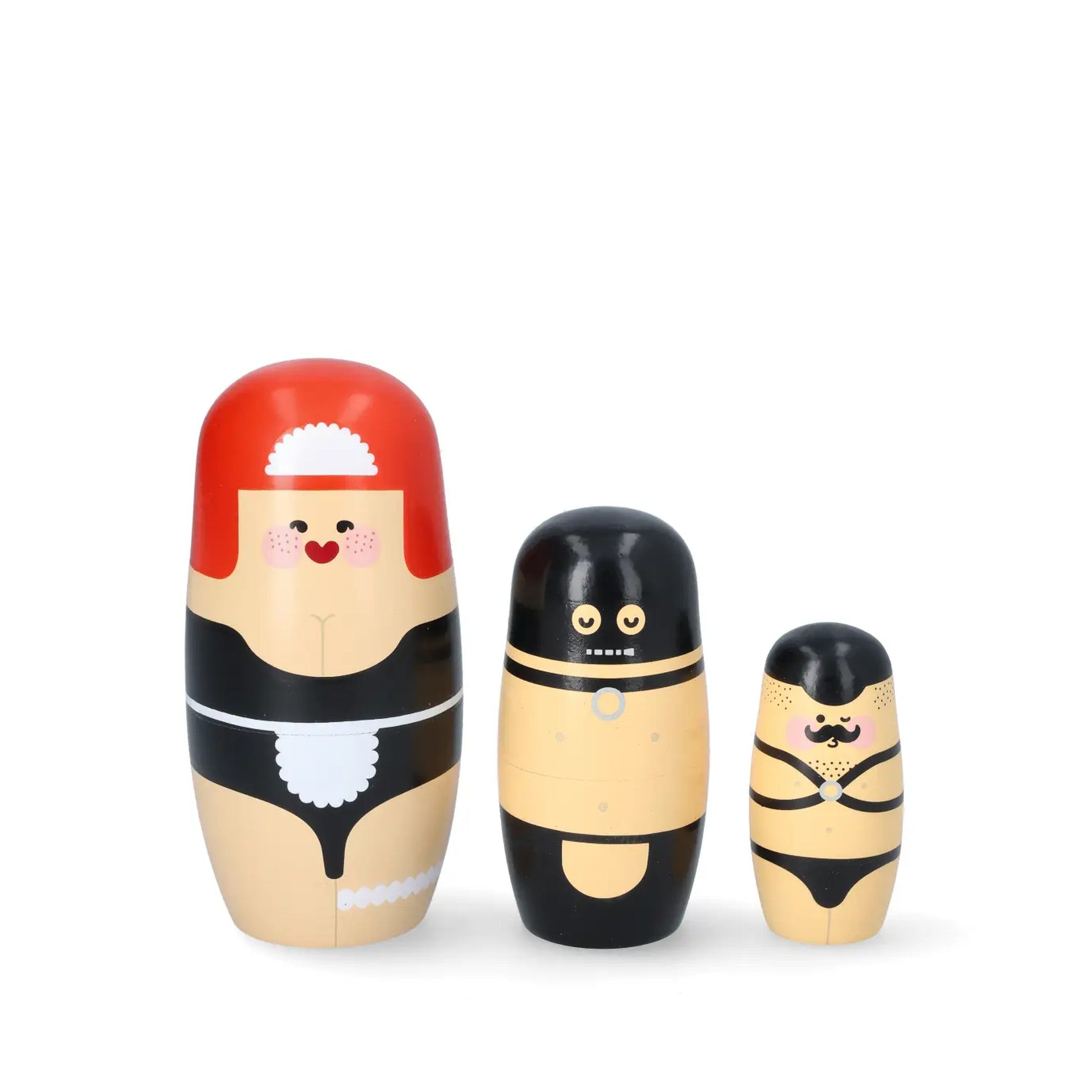Nesting Dolls Expressions Sexy Time – Cherry Wood | Spring Copenhagen