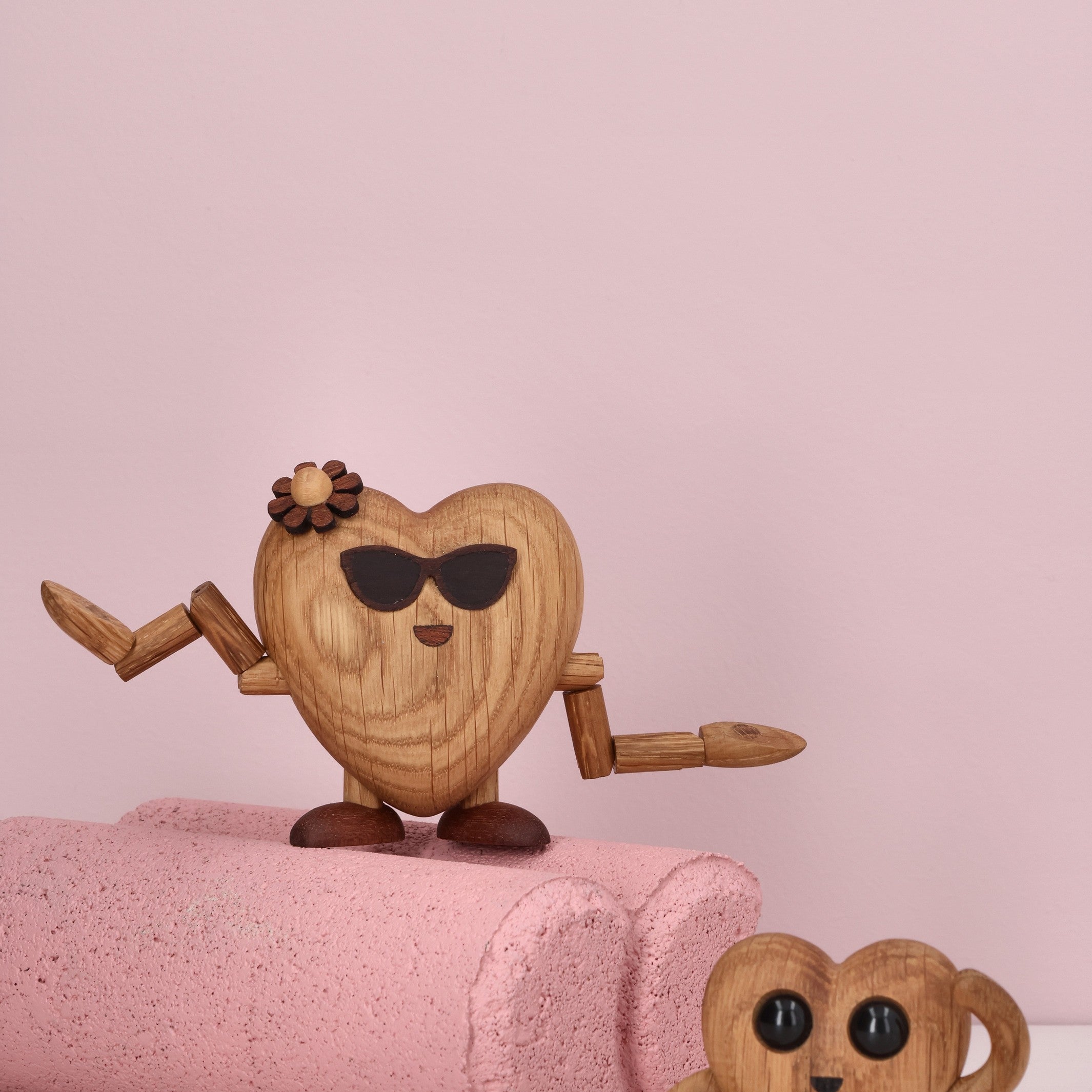 Holzfigur Woodies "Holly Heart" – 7,8 cm | Spring Copenhagen