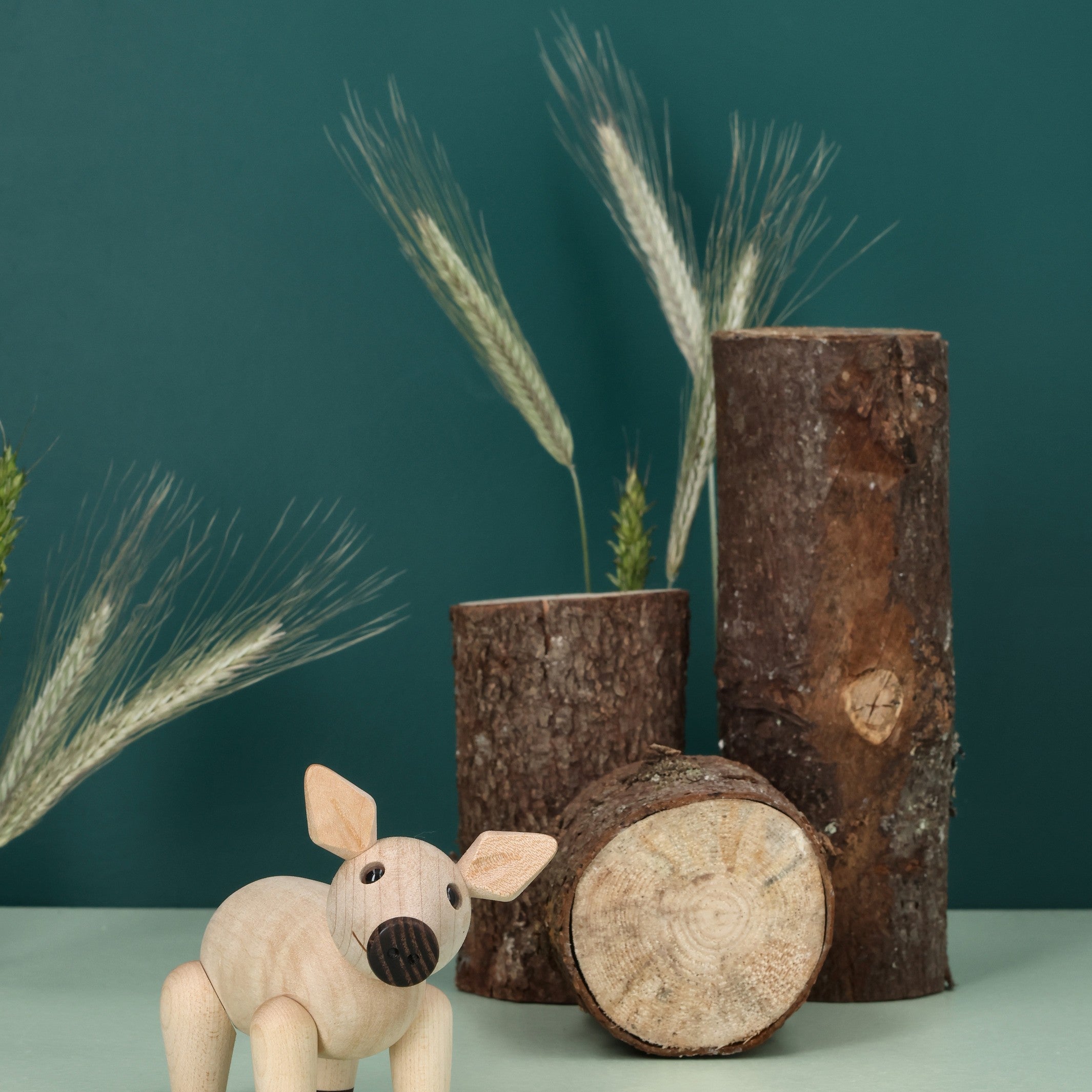 Holzschwein Penny – 8,3 cm · Tierfigur | Spring Copenhagen · Tischdeko