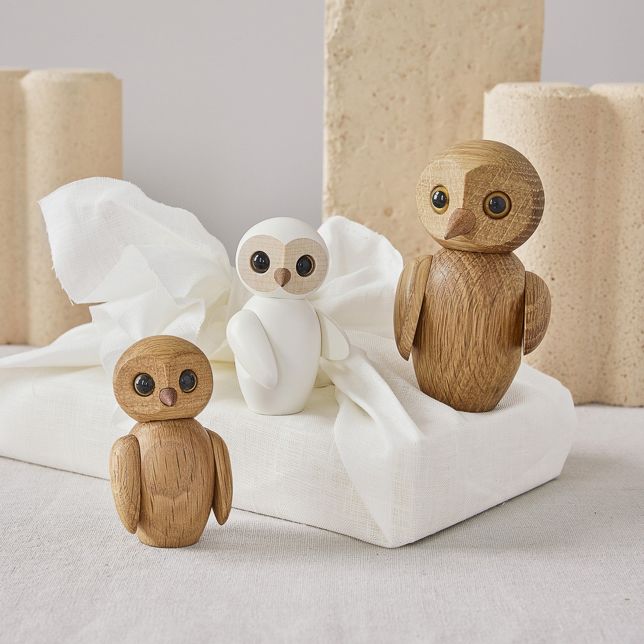 Wooden Owl Wise – FSC Oak · 7 cm | Spring Copenhagen