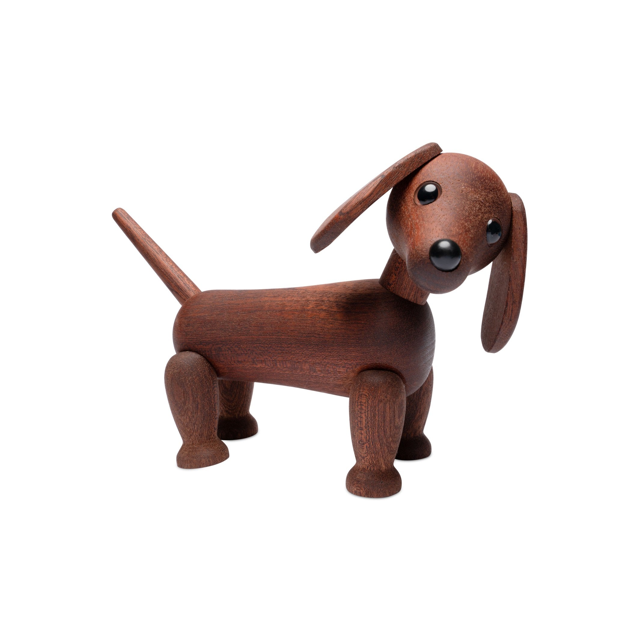 Holz-Dackel Quick Klein – Mahagoni · 12 cm | Spring Copenhagen