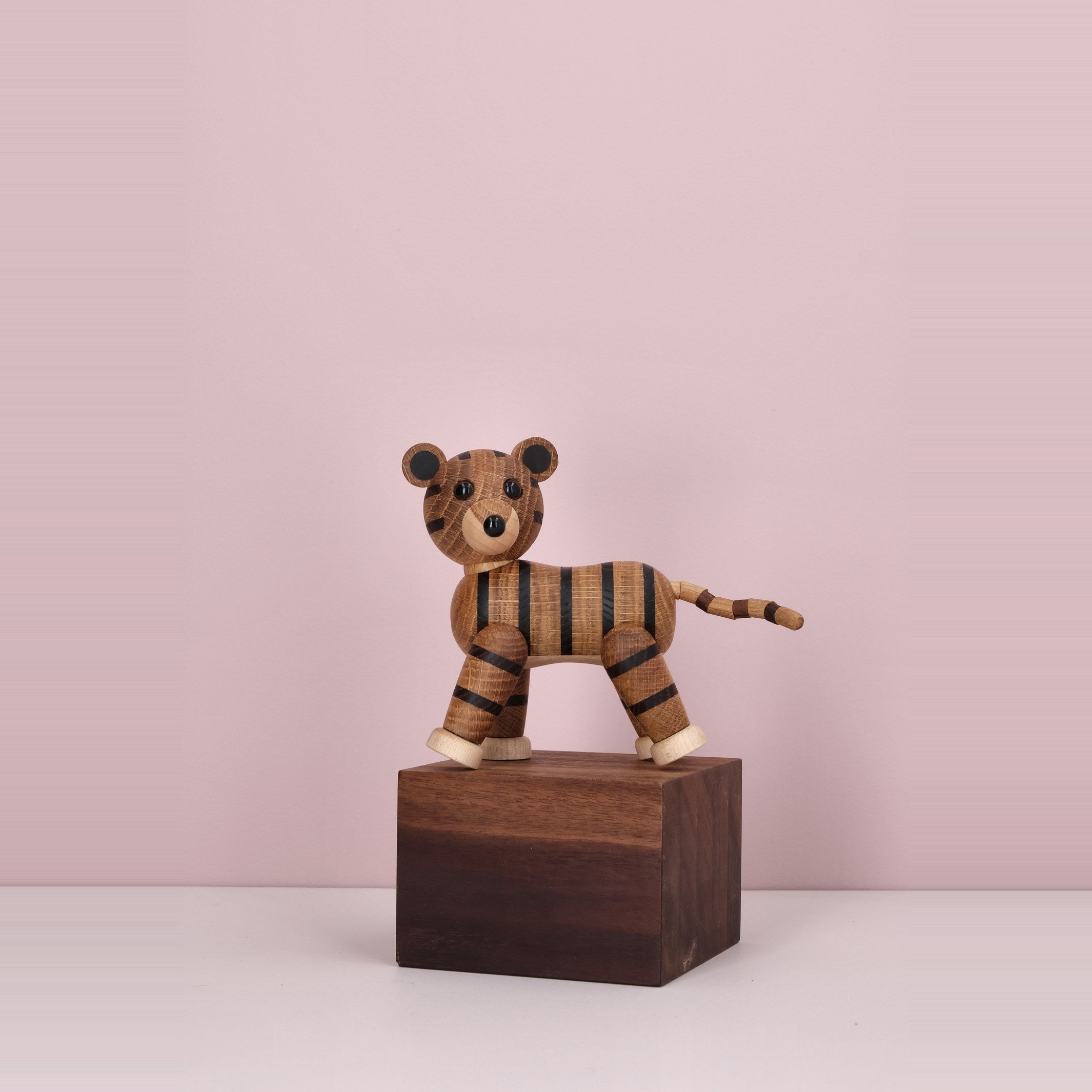 Wooden Tiger Shiva – 12 cm · Animal Sculpture | Spring Copenhagen · Desk Decor