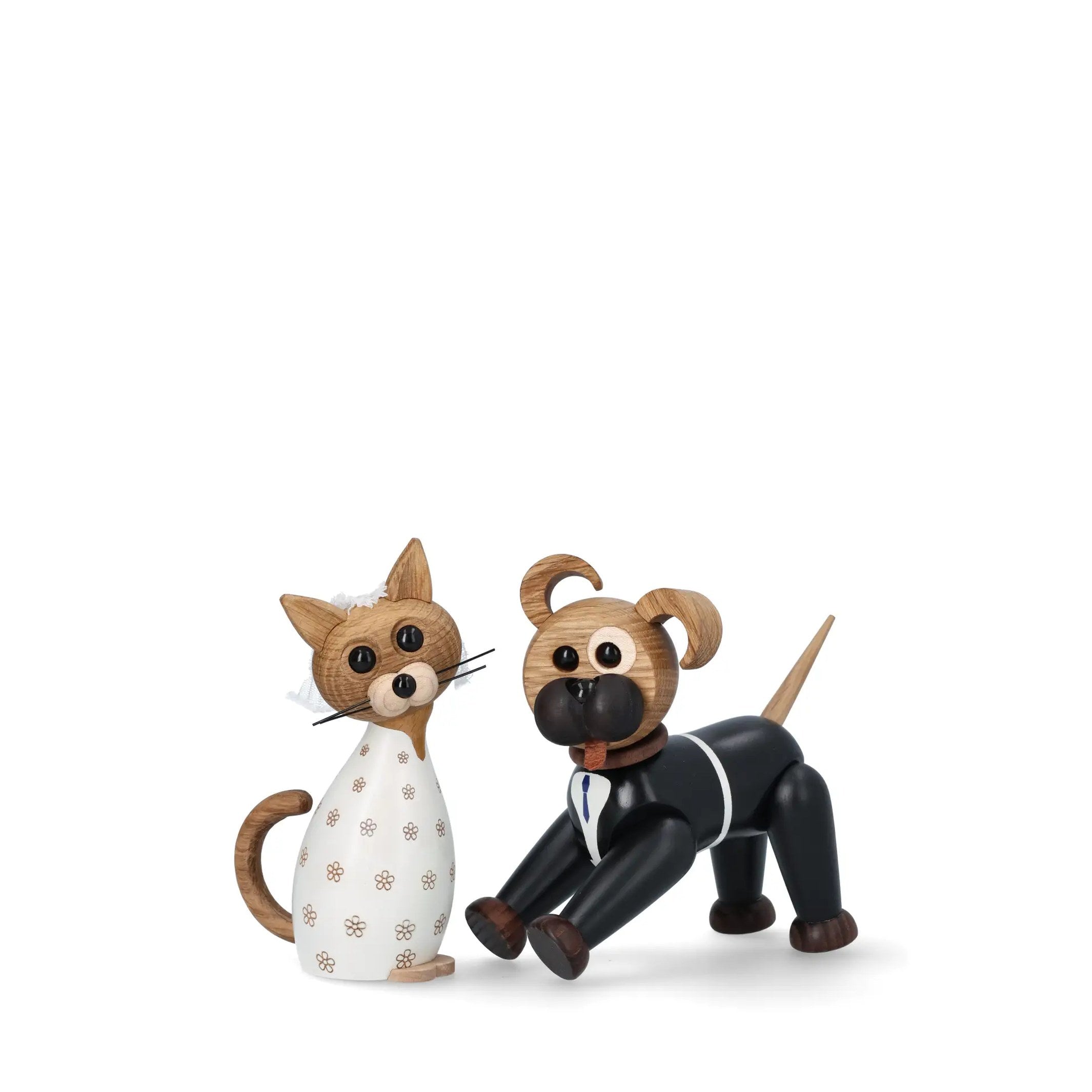 Holzfiguren Happy & Lucky – 12,5 cm · Pärchen | Spring Copenhagen · Liebesgeschenk