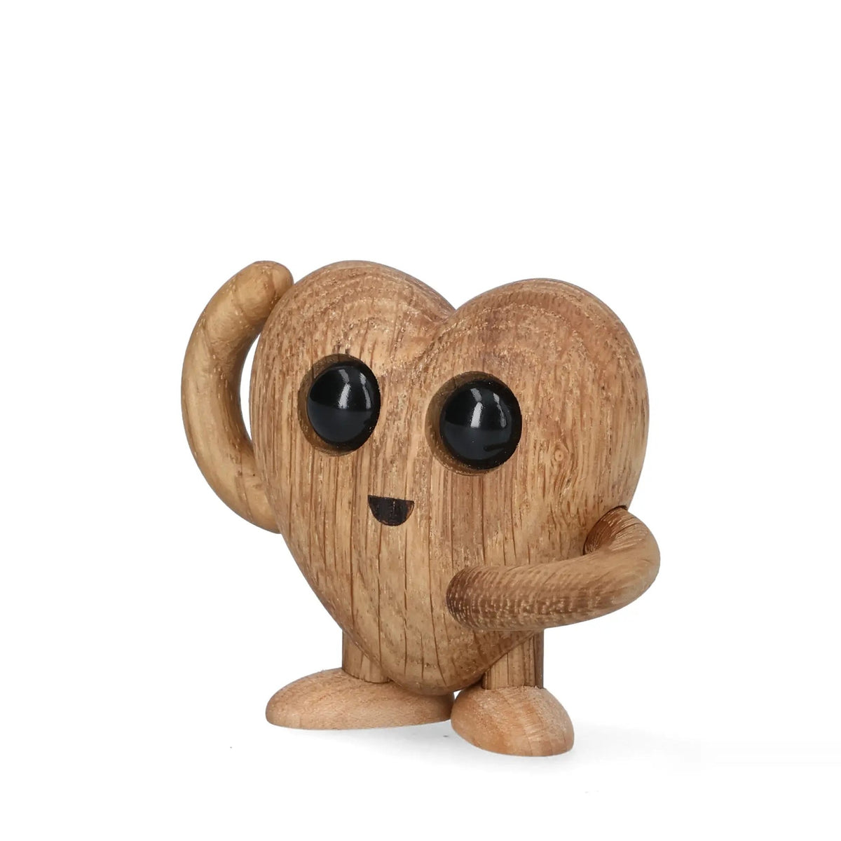 Statuetta in legno Woodies "Hugo Heart" – 5,4 cm | Spring Copenhagen