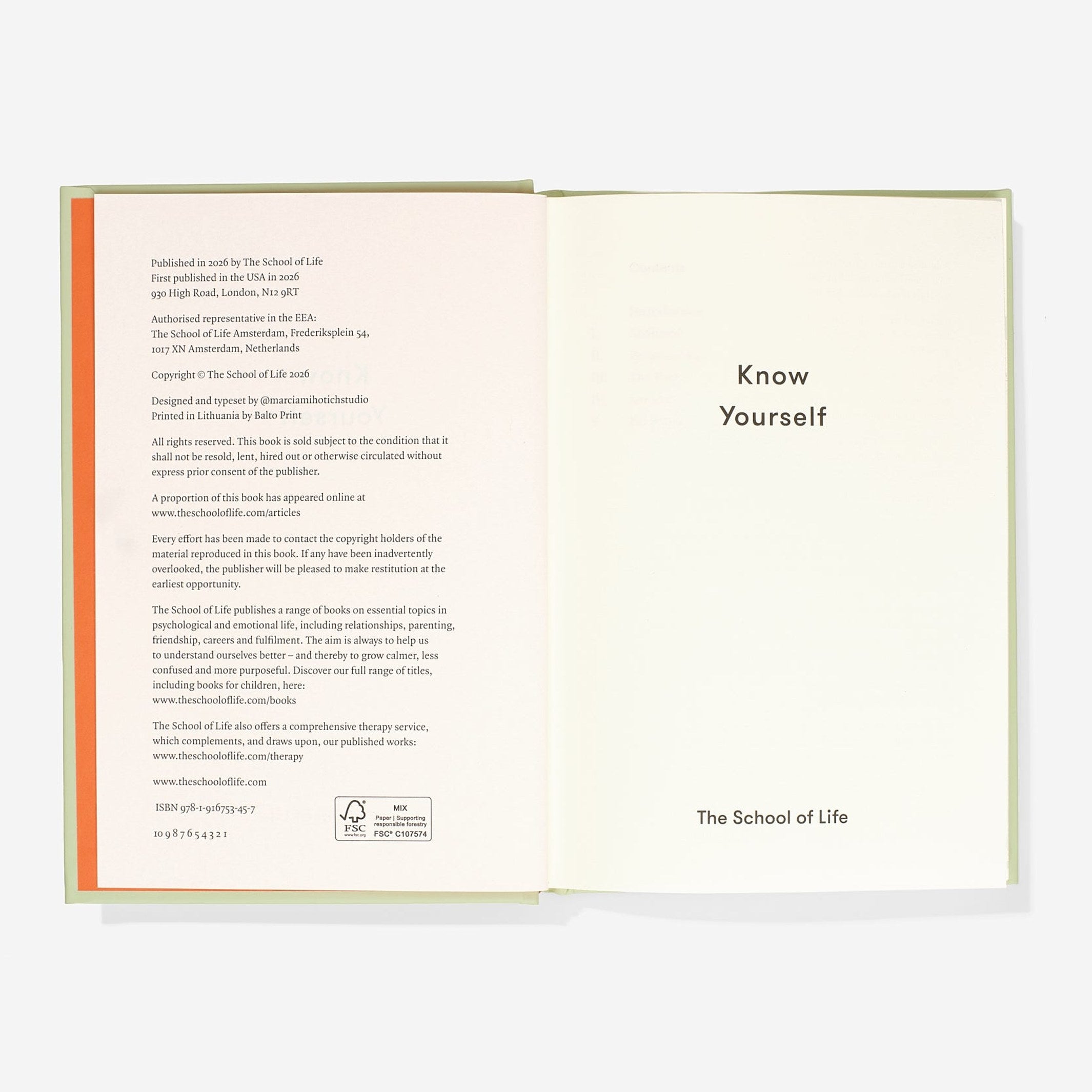 Buch "Know Yourself" – Hardcover · Englisch | The School of Life