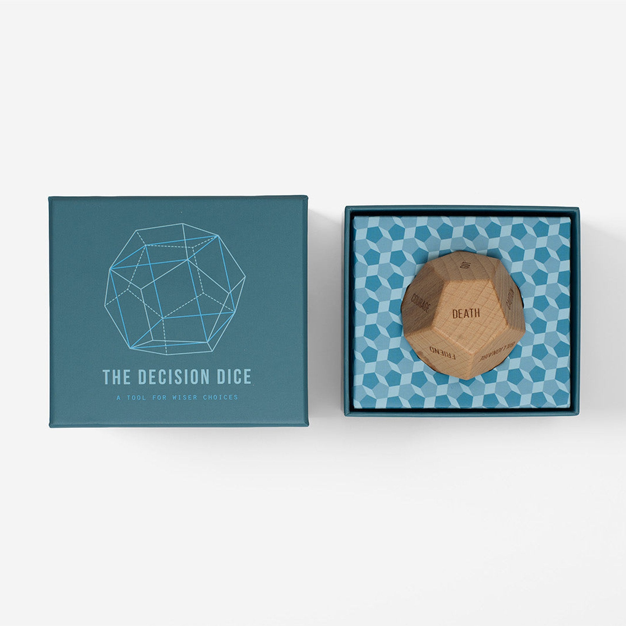 Würfelspiel "Decision Dice" – 12 Seiten · Holz | The School of Life