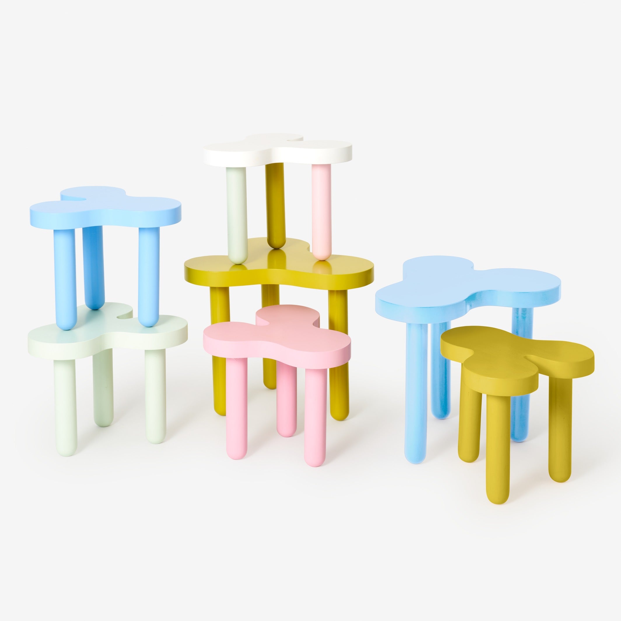Side Table Splat – Short · White | Sophie Collé · Areaware