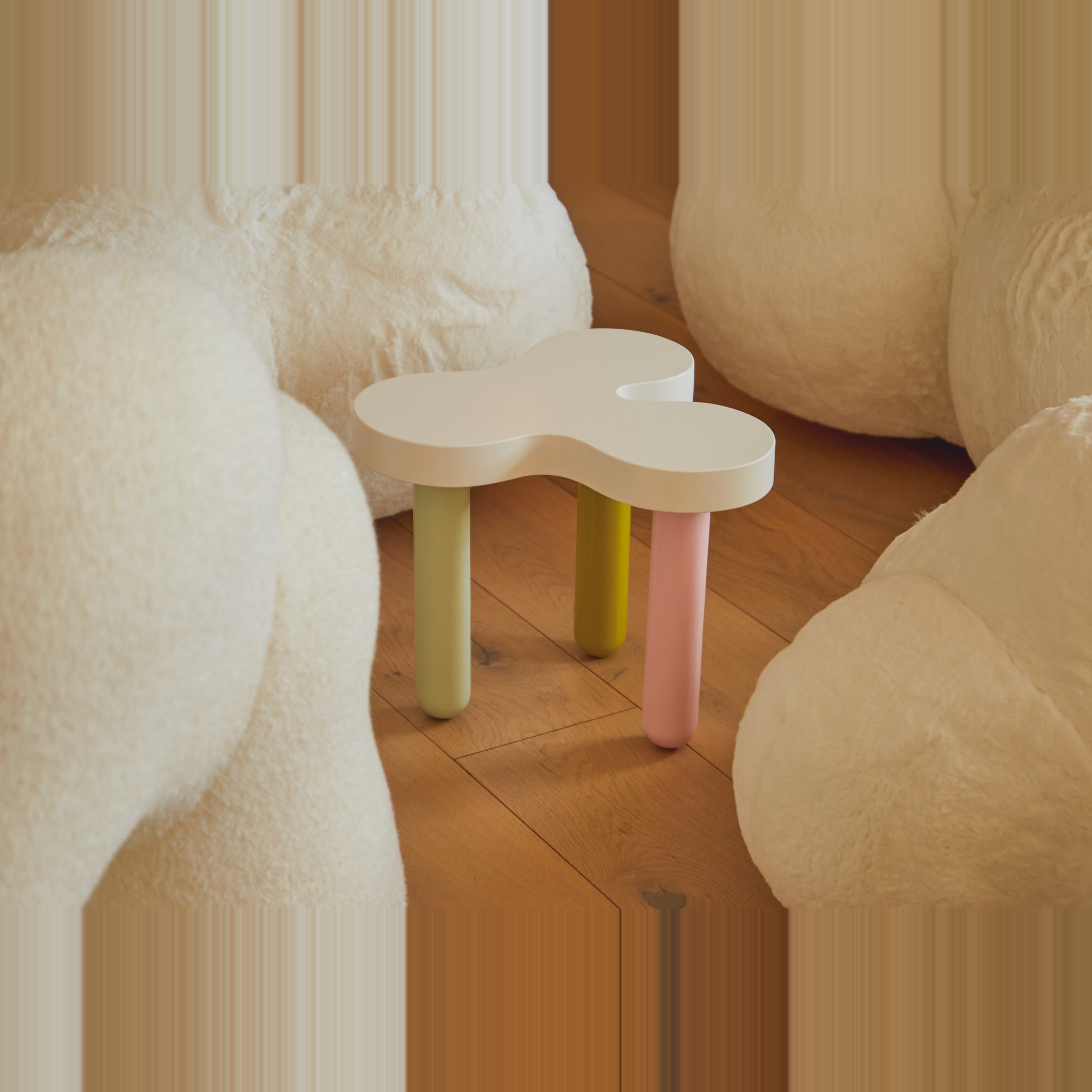 Side Table Splat – Short · White | Sophie Collé · Areaware