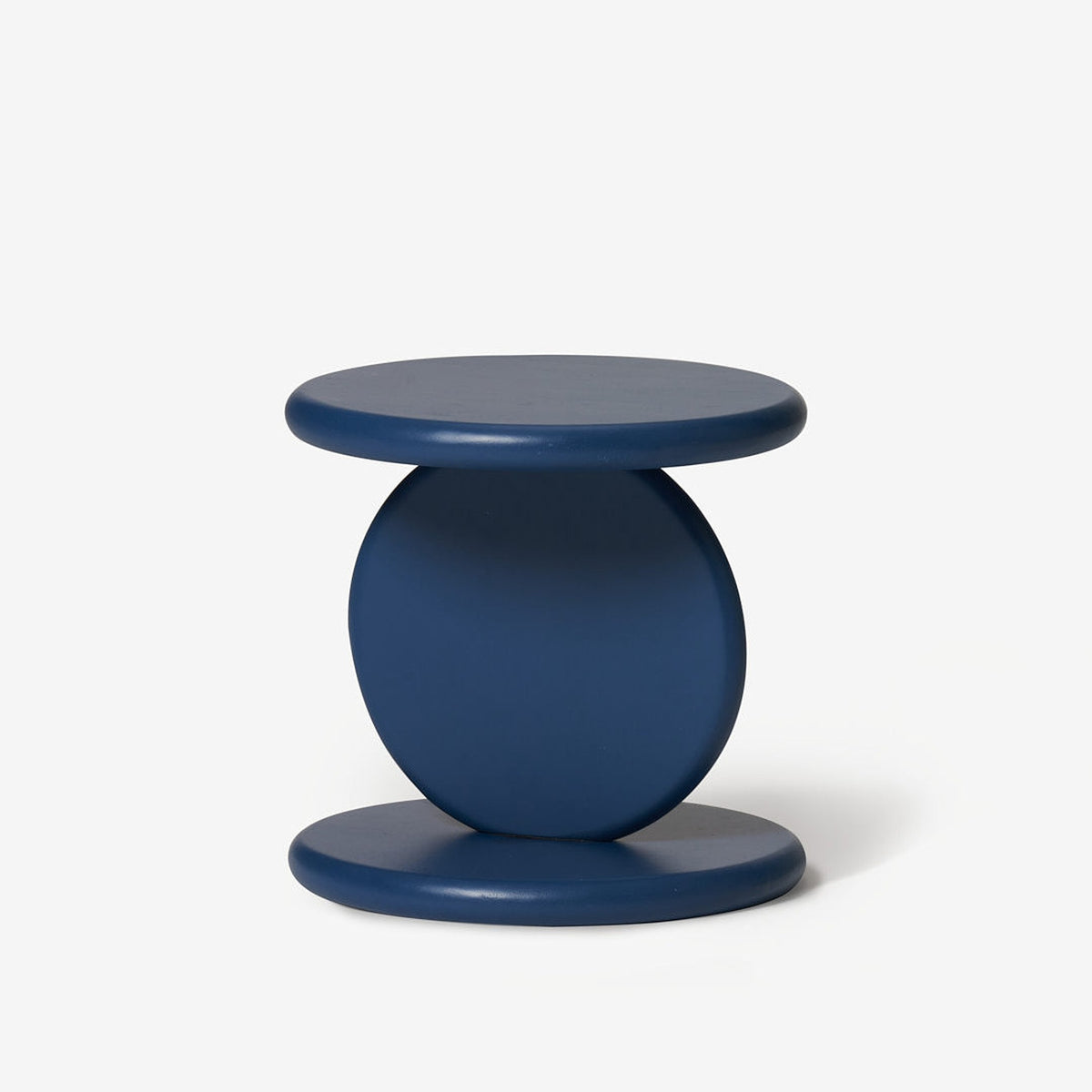 Mesa auxiliar "Pod Low" – Azul · Madera · Ø 27 cm | Hanna Anonen · Areaware