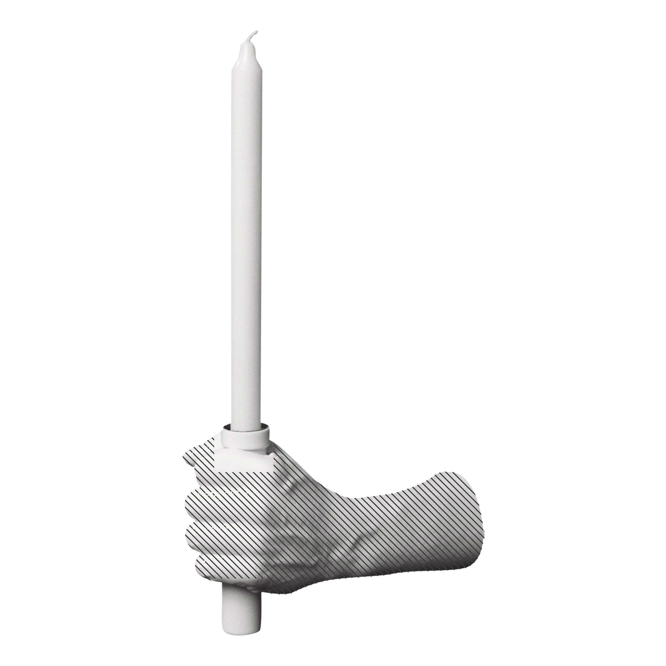 Kerzeneinsatz "Hand Hook Bestow" – Weiß | Harry Allen · Areaware