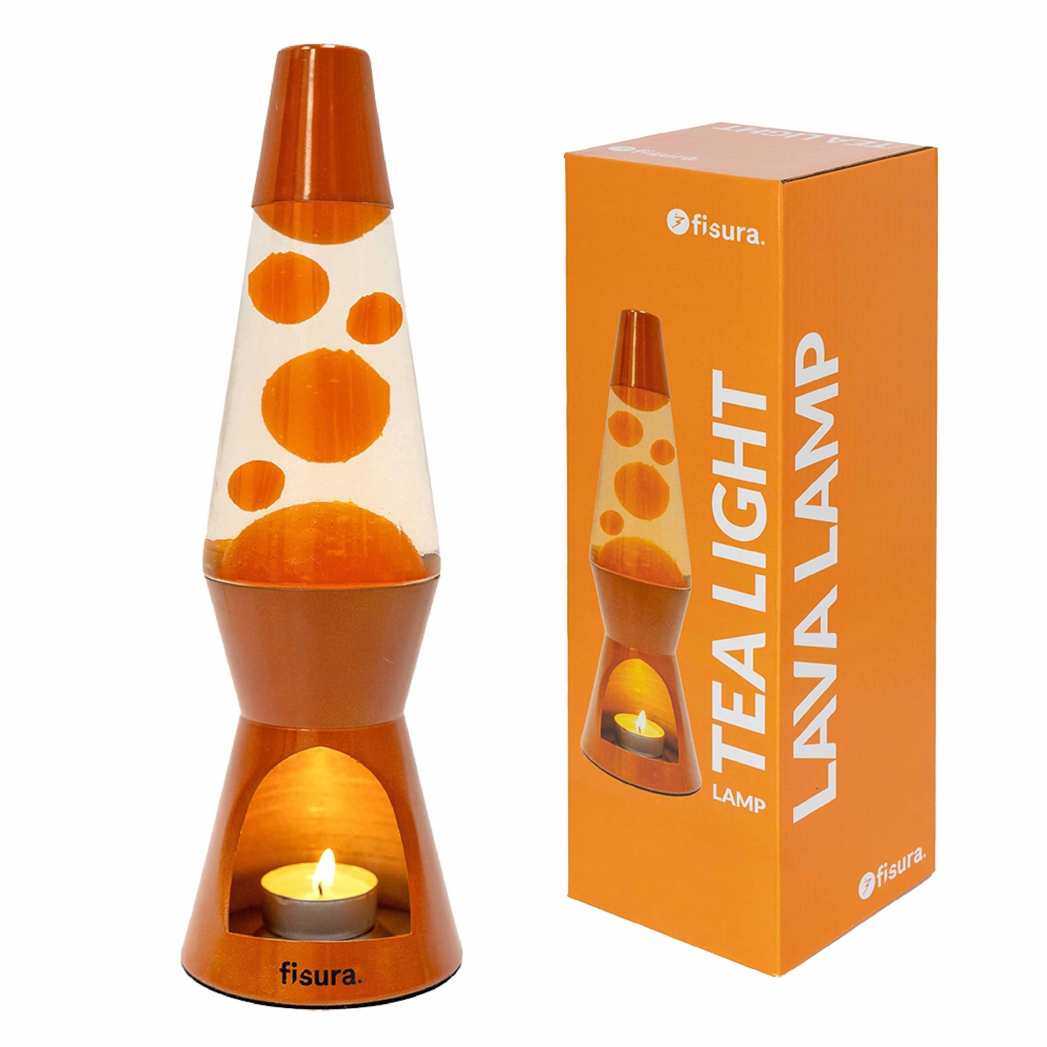 Lava Lamp Tealight – Terracotta · 31.5 cm | Fisura · Mood Light