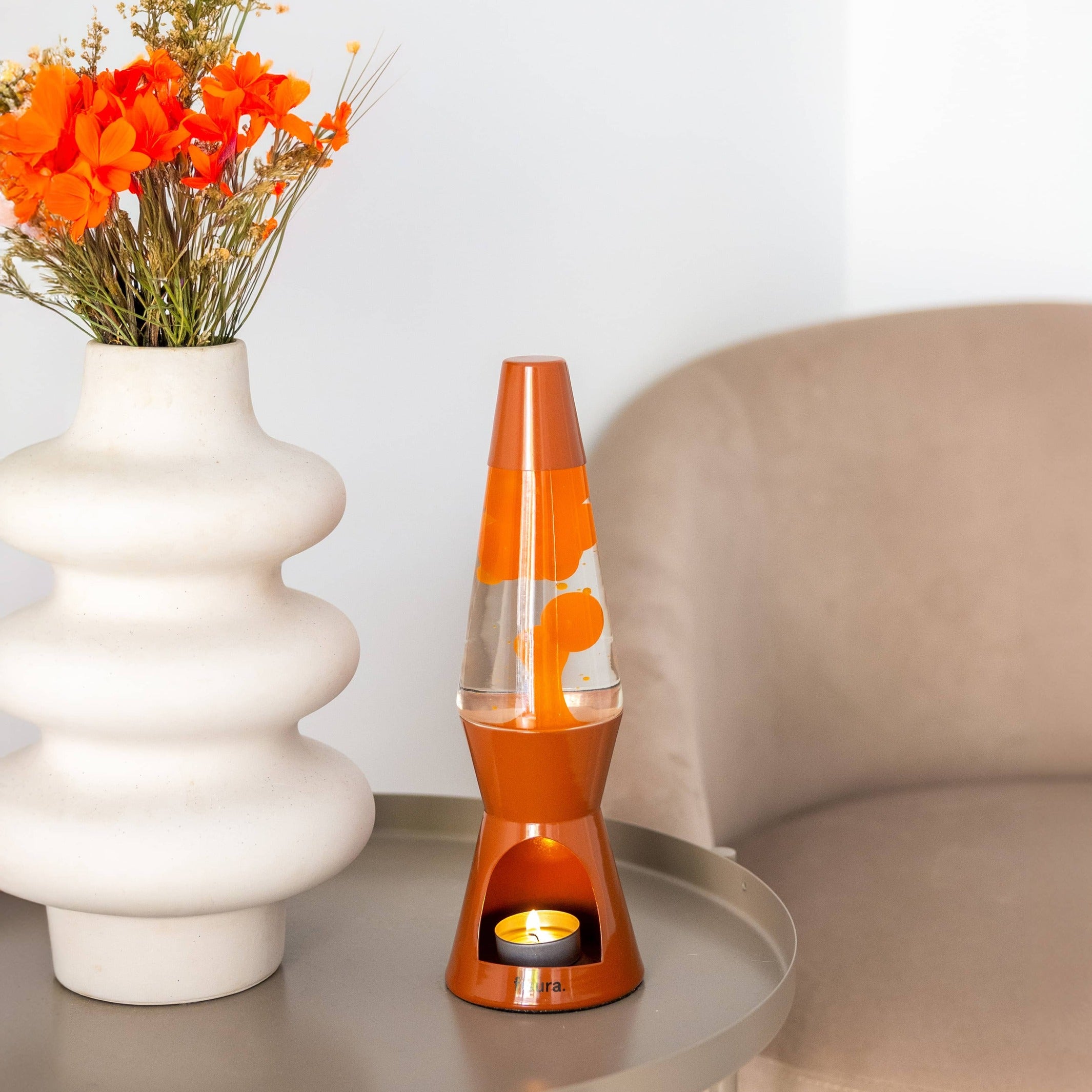 Lava Lamp Tealight – Terracotta · 31.5 cm | Fisura · Mood Light