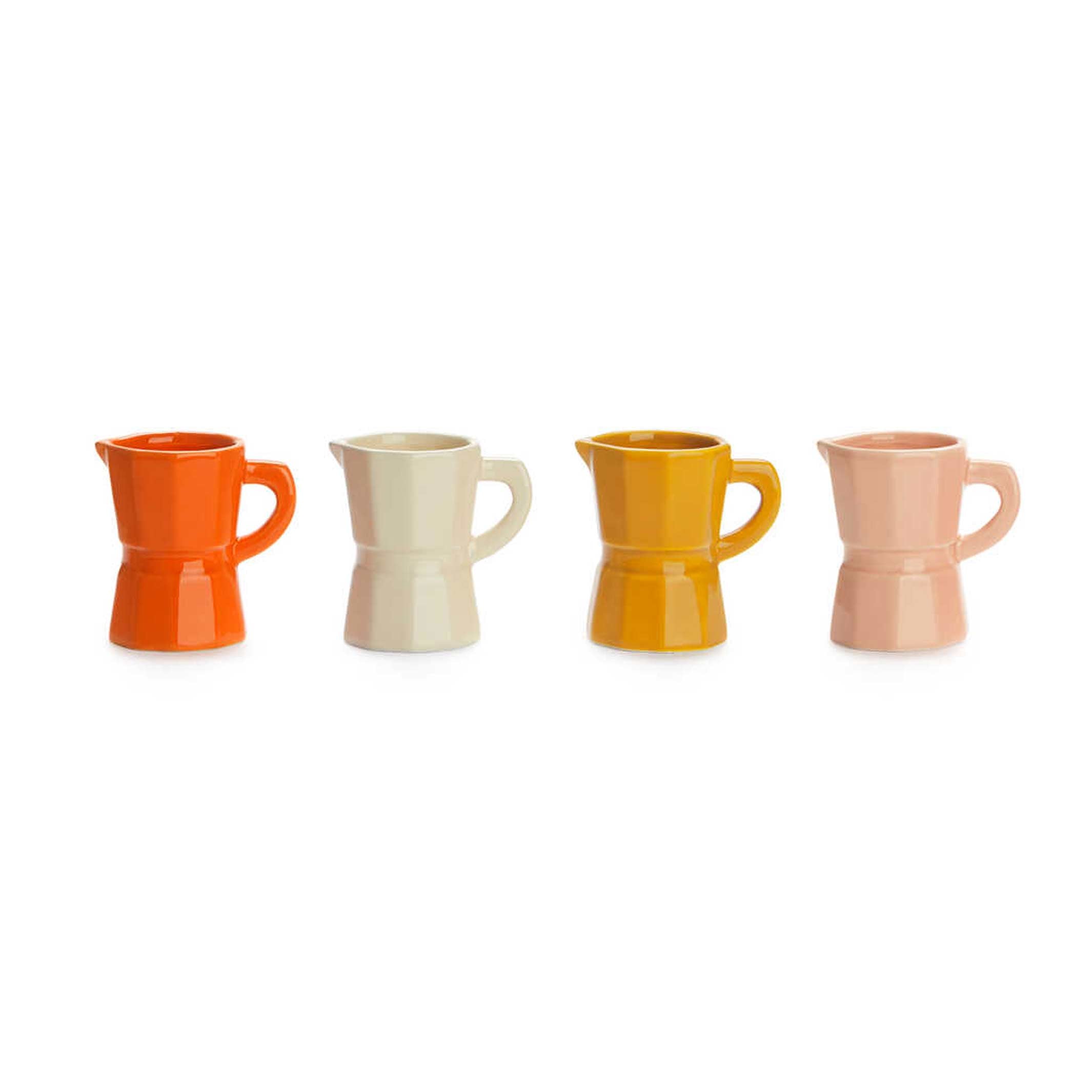 Coffee Cup Set "Moka Caramel" – Ceramic · 4x 120 ml | Balvi