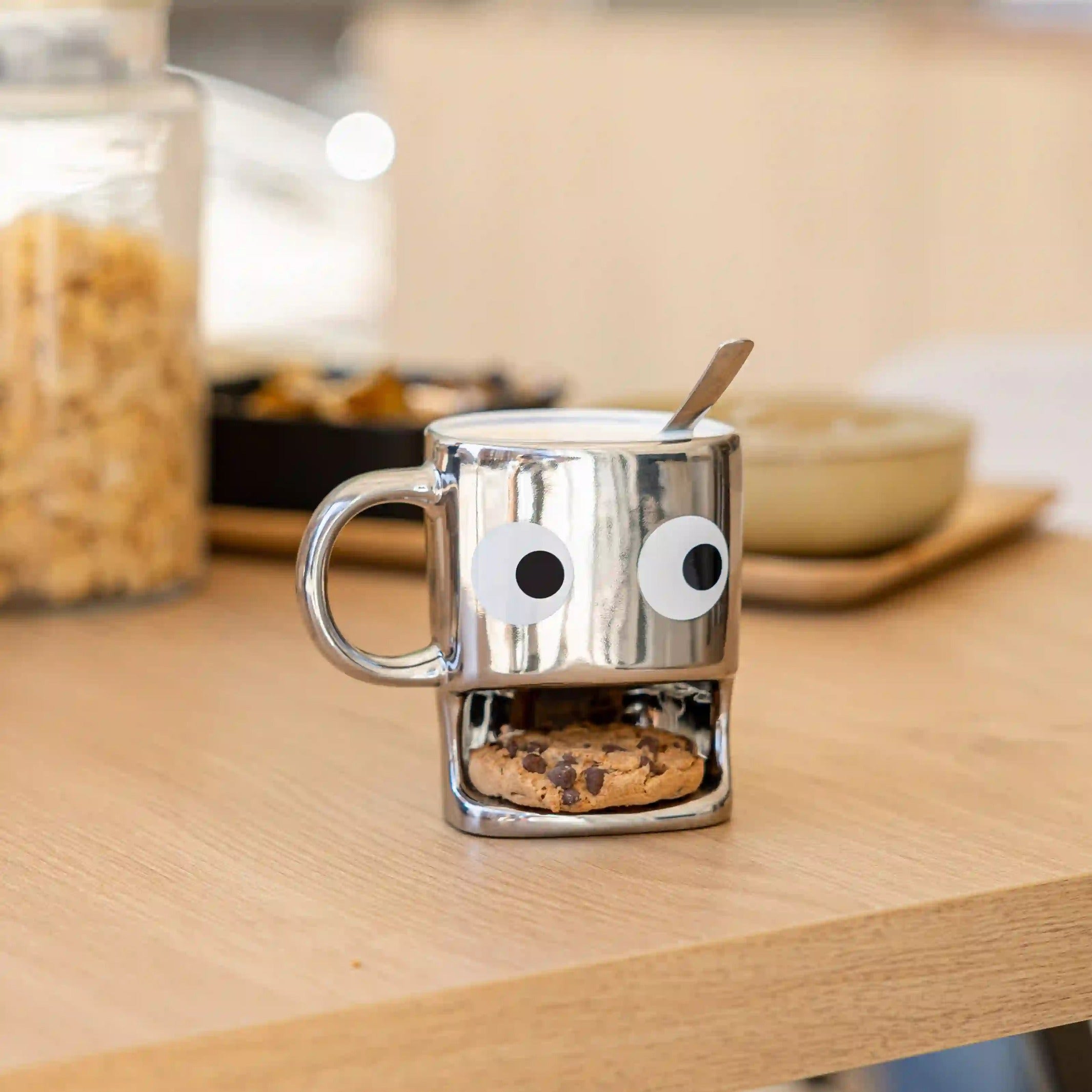 Cookie Mug – Silver · Ceramic · Cookie Pocket | Fisura