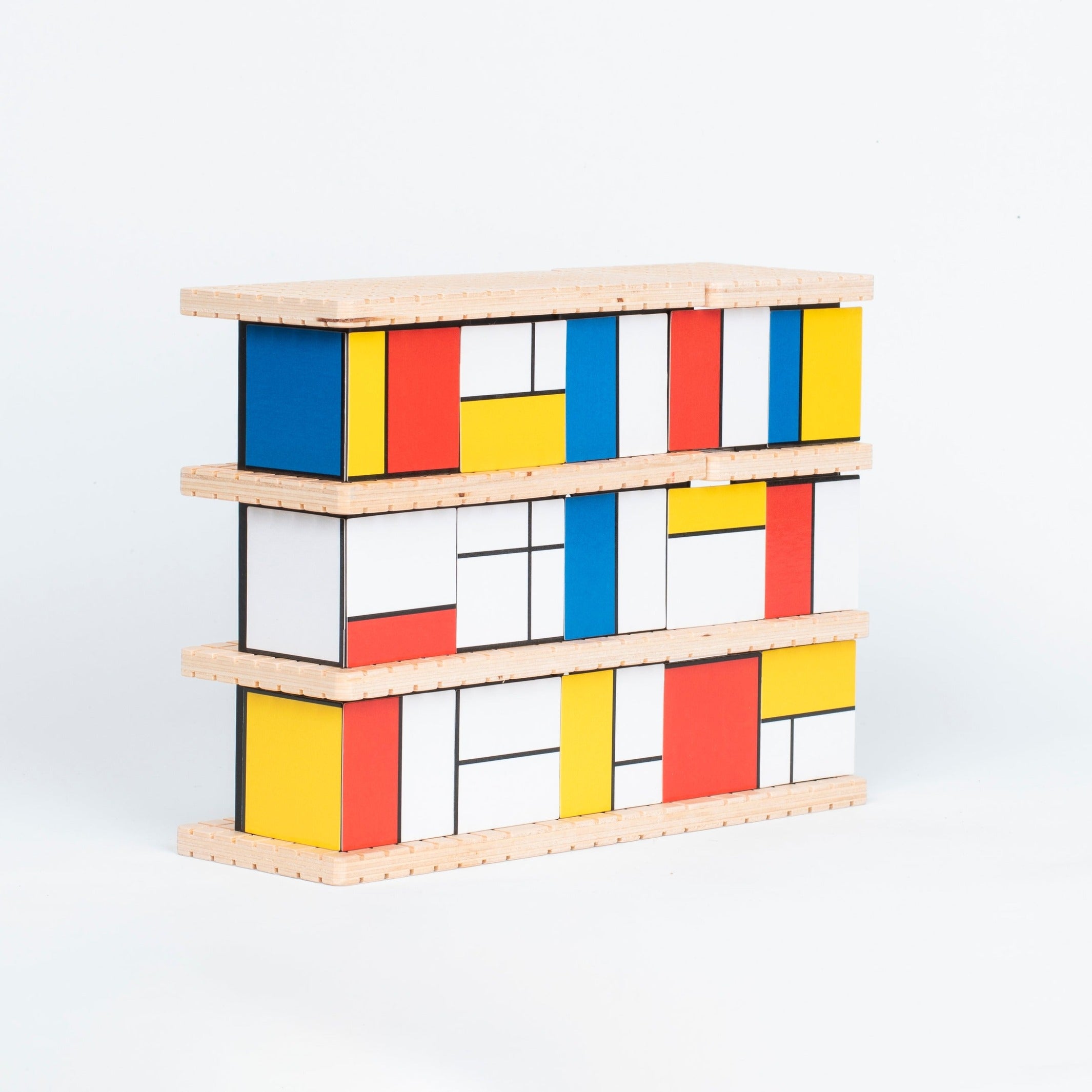 Konstruktionsspiel "House of Mondrian" – Holz · Metall | Beamalevich