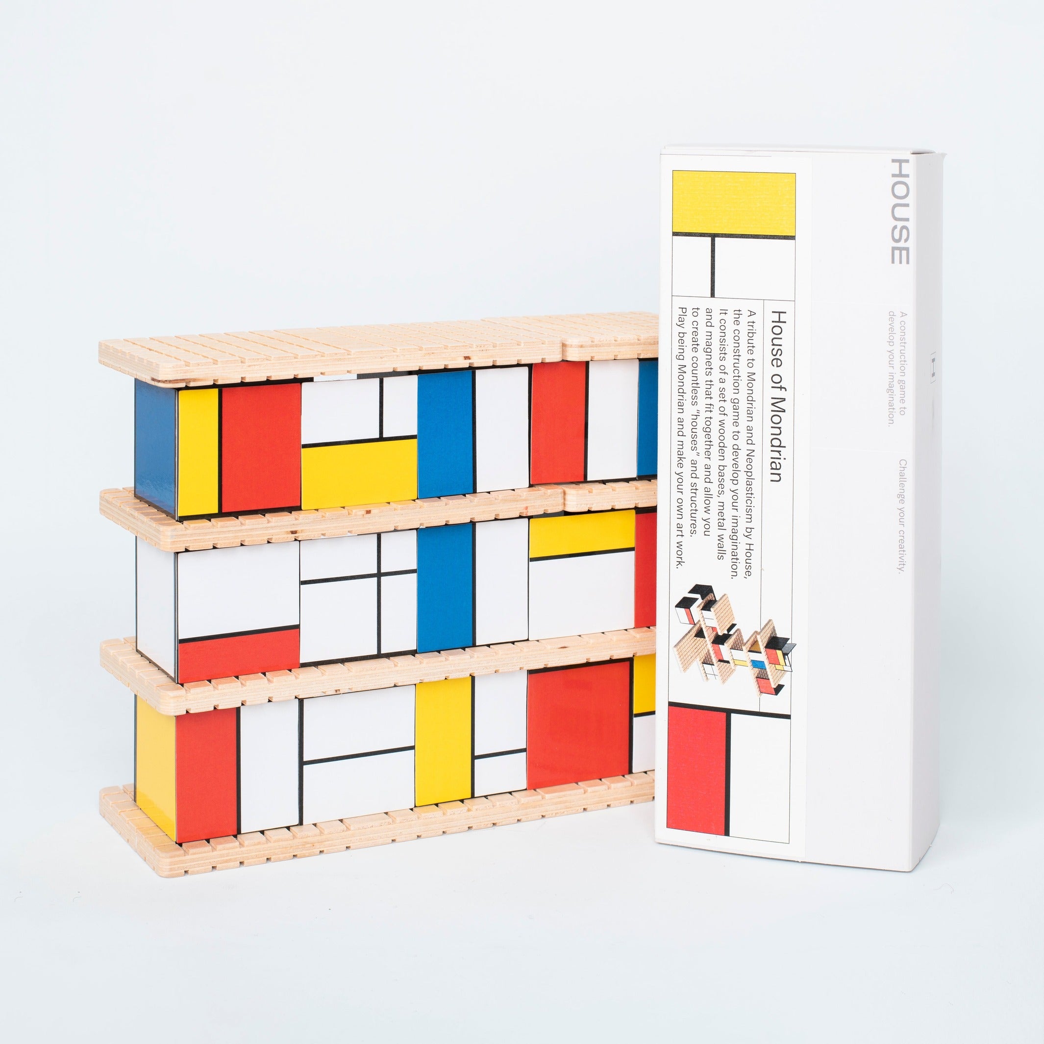 Konstruktionsspiel "House of Mondrian" – Holz · Metall | Beamalevich